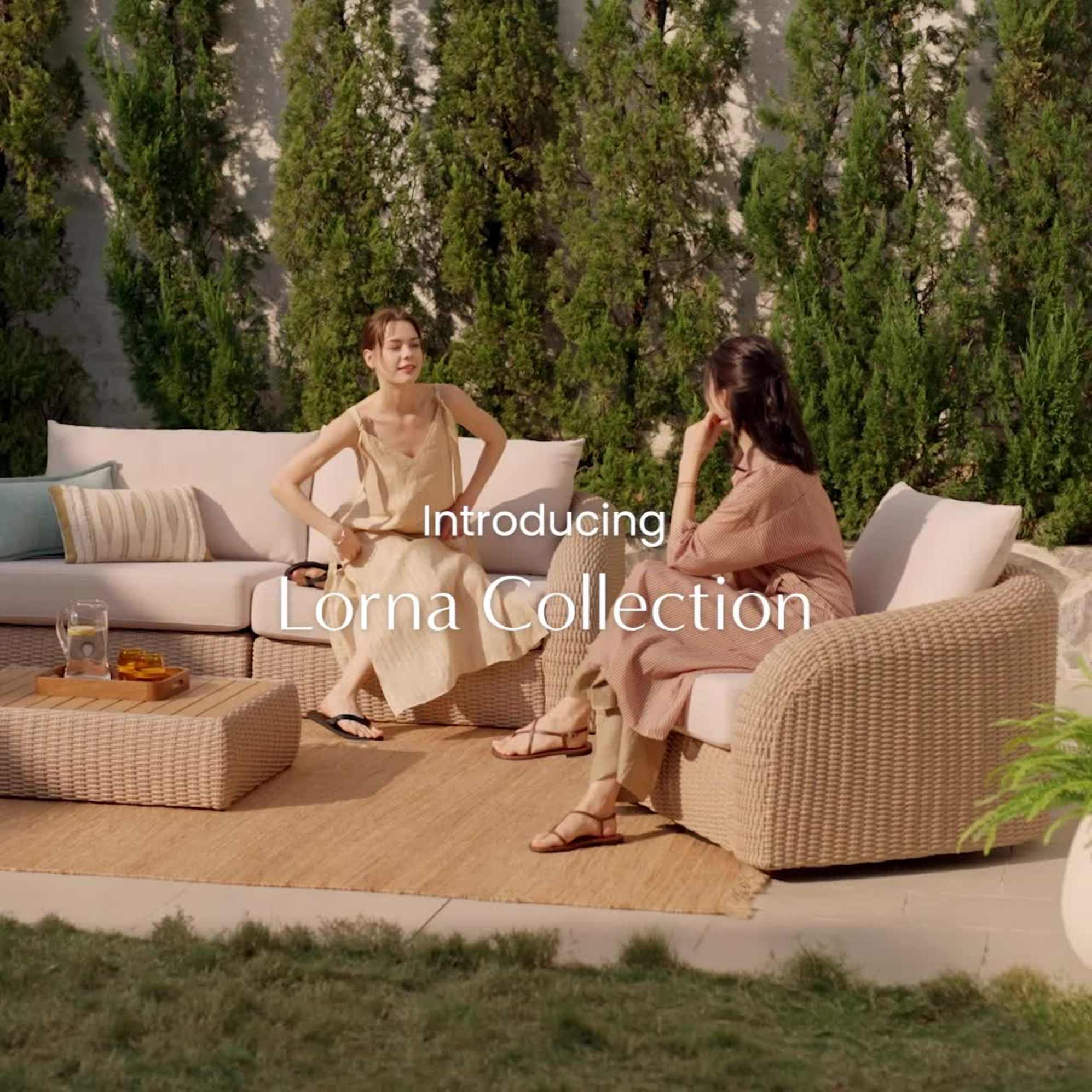 Lorna Outdoor Ottoman 1