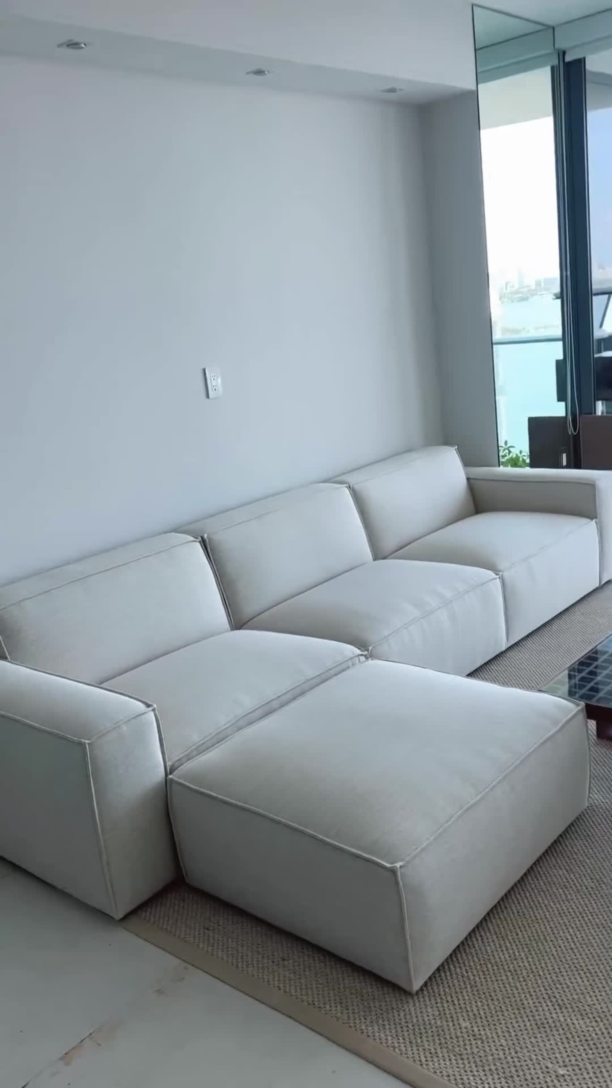 Dawson Leather Extended Sofa Castlery Australia