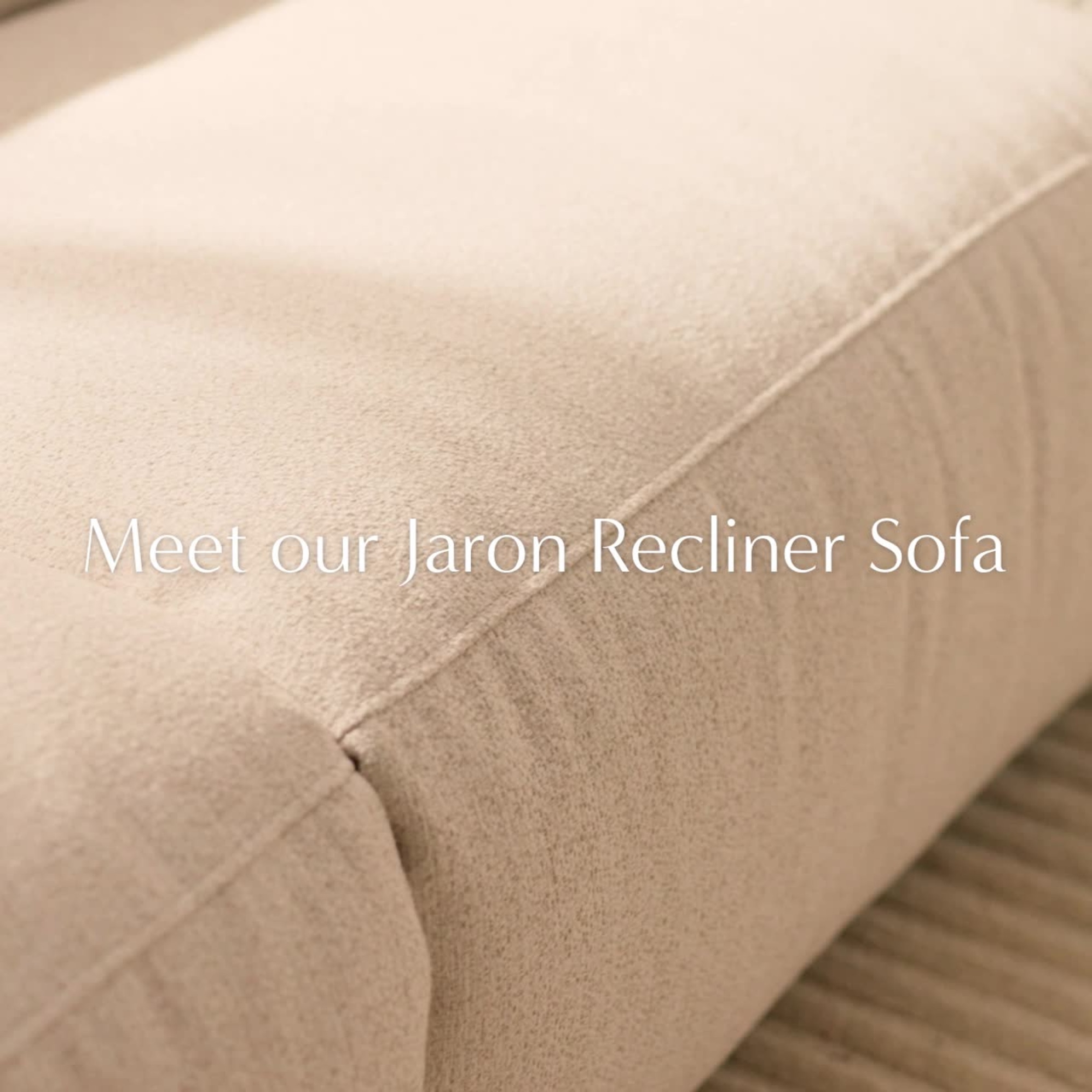 Jaron Performance Fabric Recliner 3 Seater Sofa