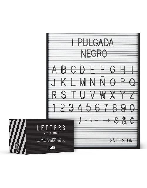 Set de letras para cartelera LETTERS 1"