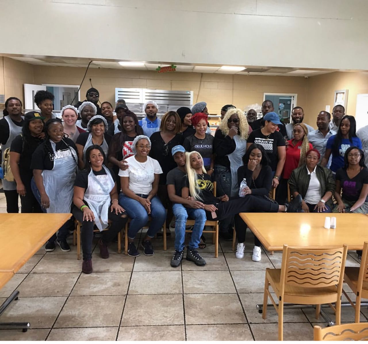 Thanksgiving Homeless feeding in Overtown