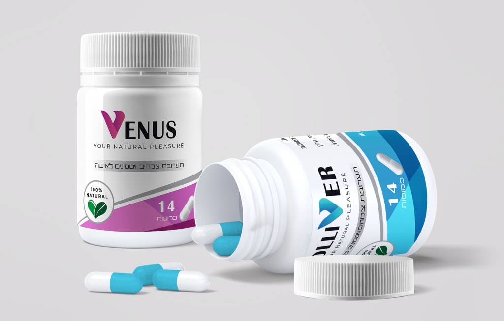 עיצוב אריזות ויטמינים גוליבר ונוס