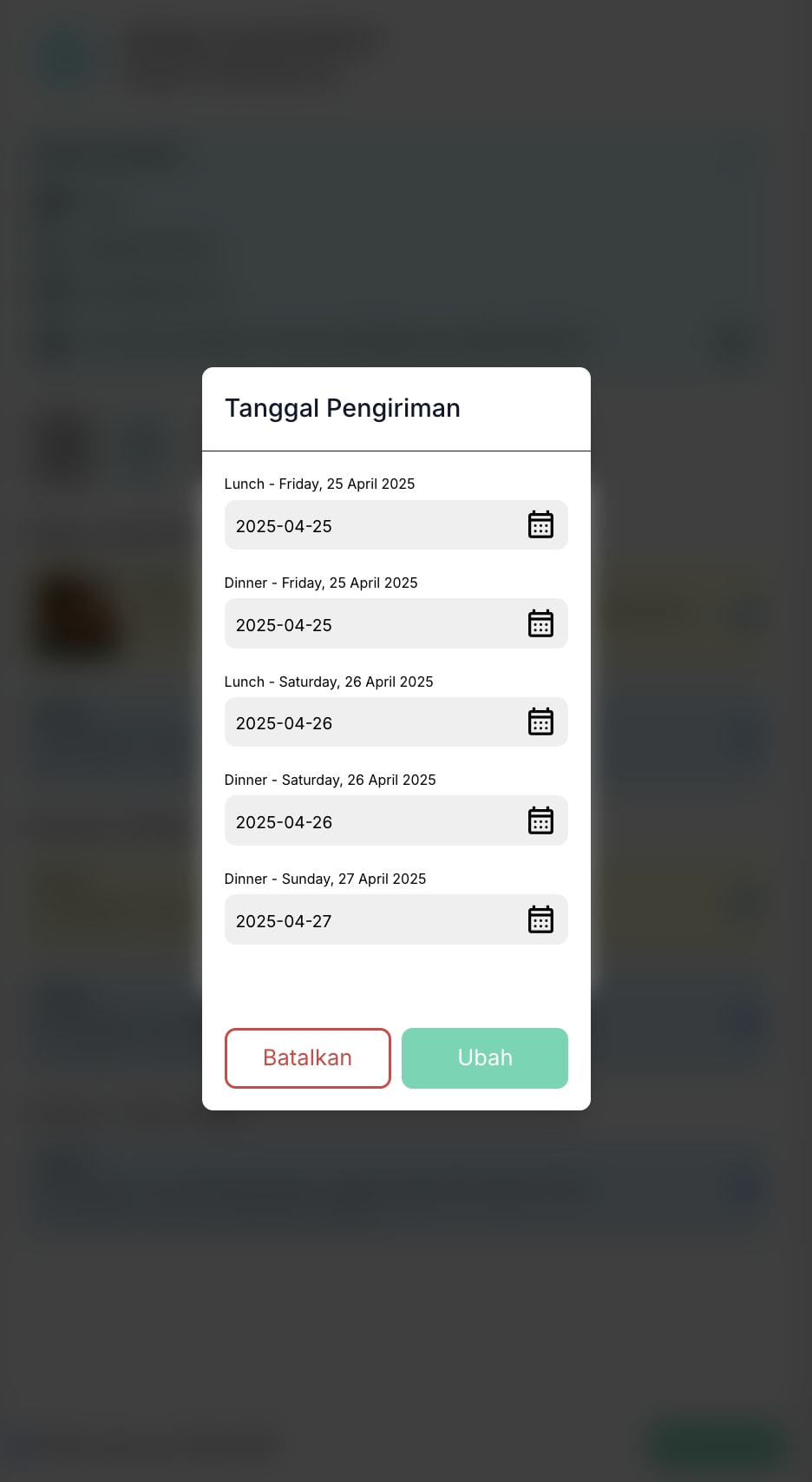 Orders Configuration