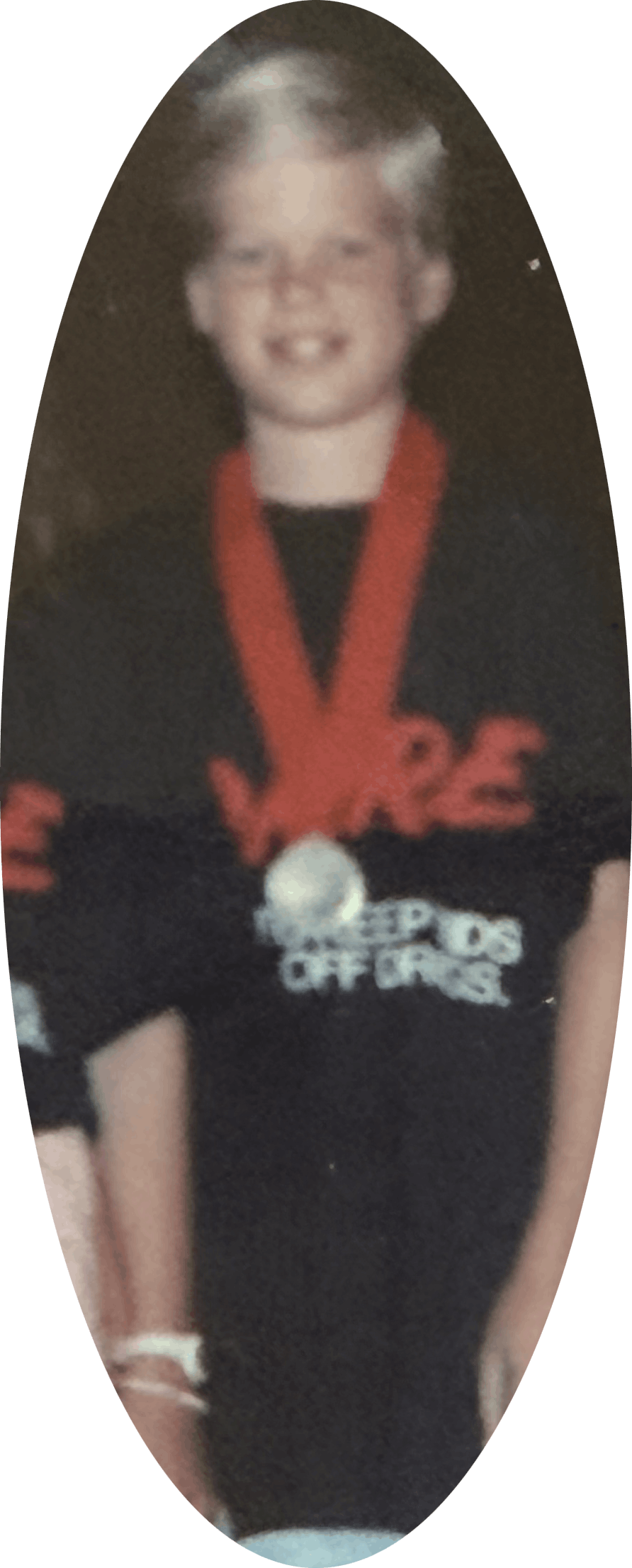 Christopher as a D.A.R.E. leader in elementary school