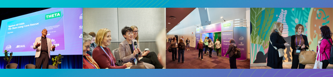 four photos from THETA 2025