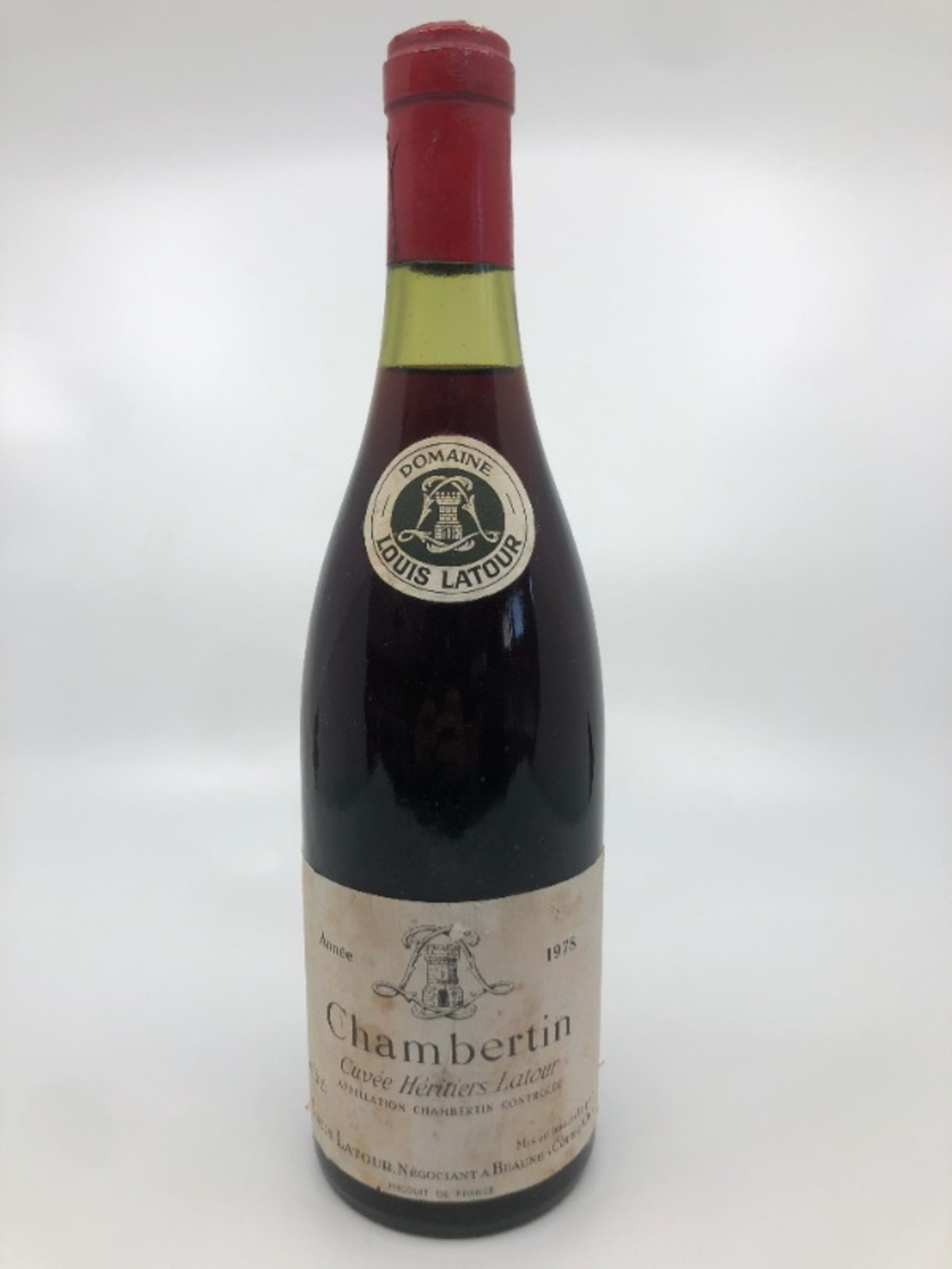 Chambertin, cuvée Heritiers Latour, Domaine Louis Latour, 1978