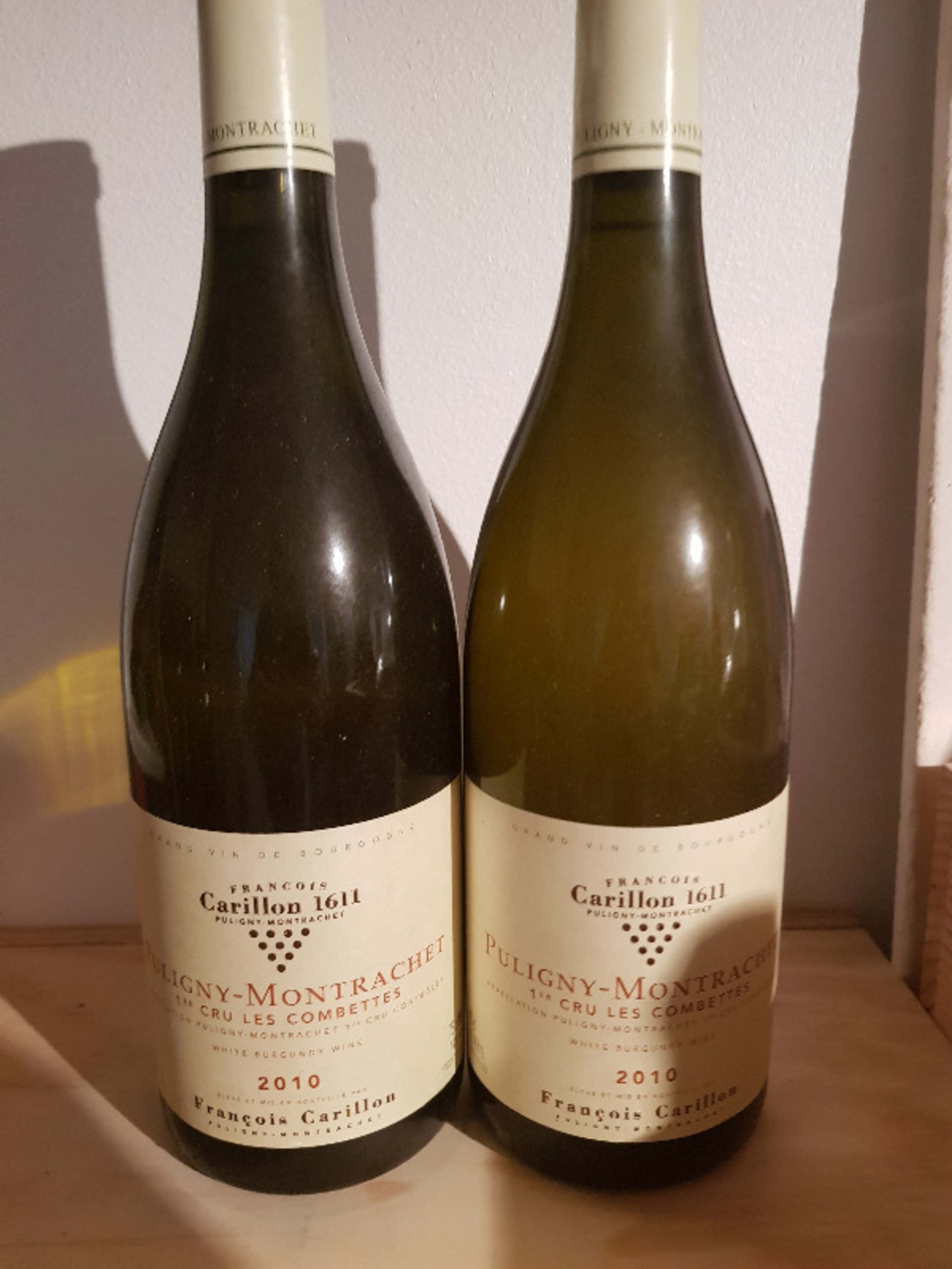 2 x Puligny-Montrachet, 1er cru Les Combettes, François Carillon, 2010
