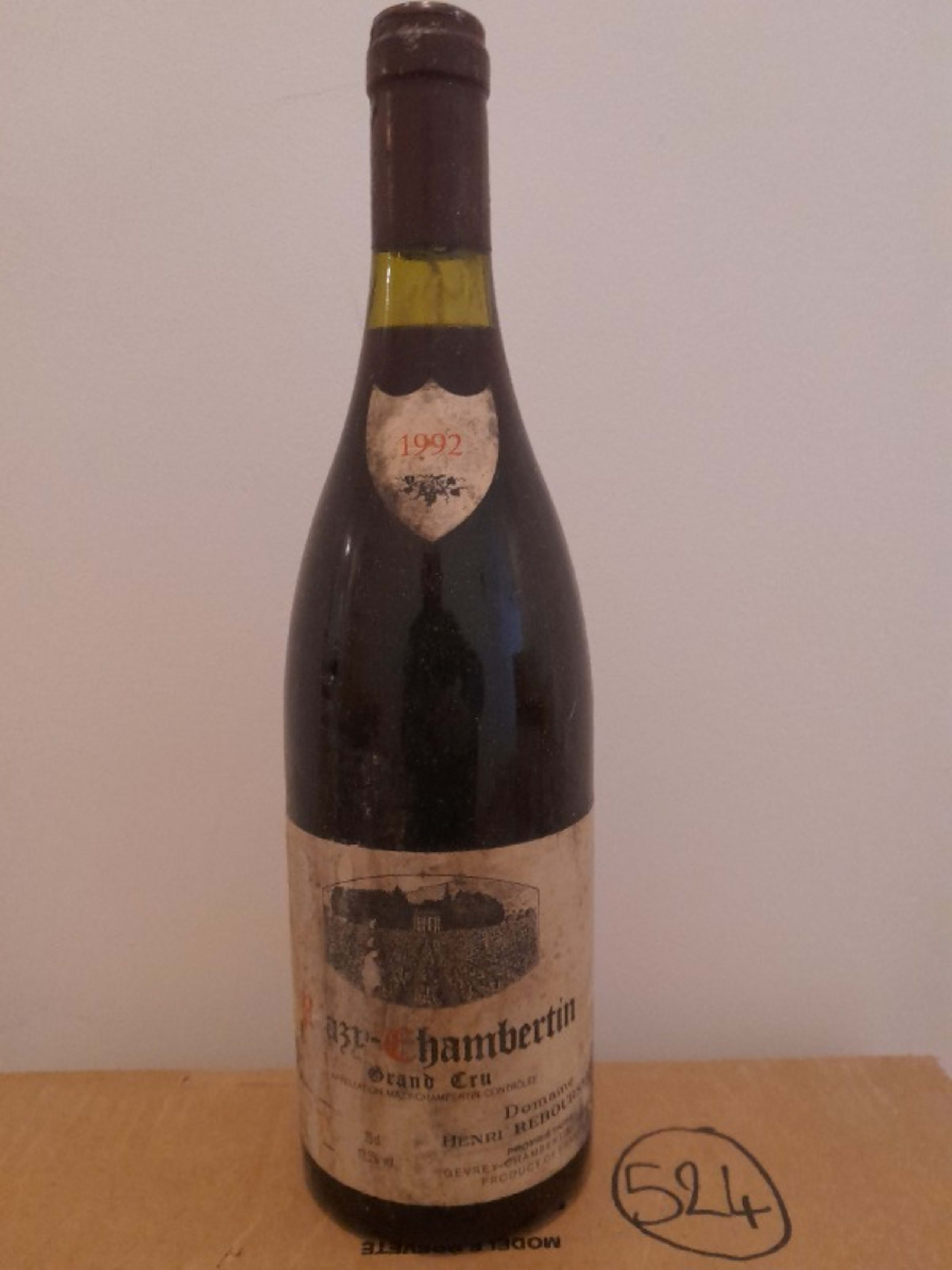 Mazis-Chambertin, Grand Cru, Henri Rebourseau, 1992