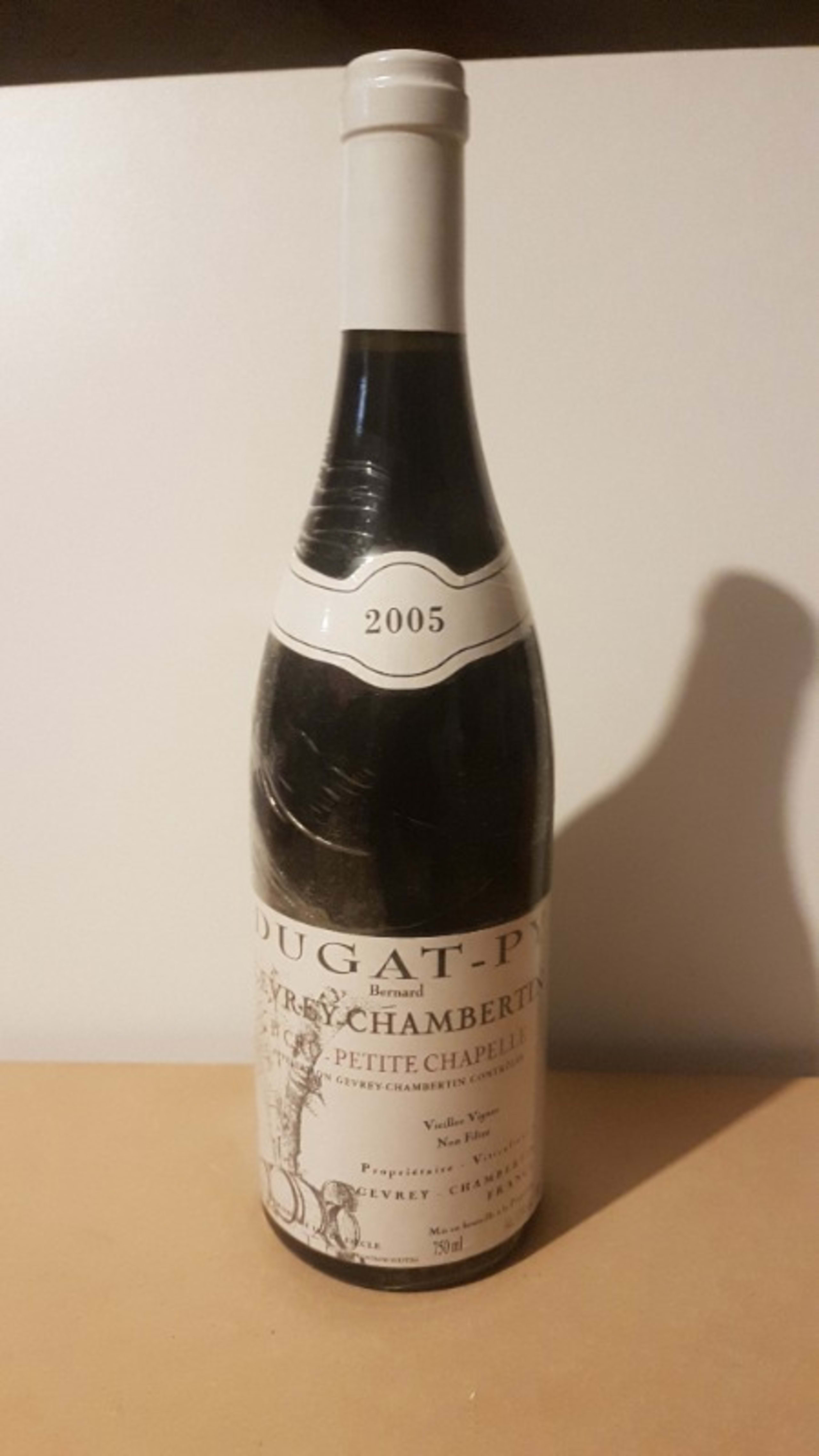 Gevrey-Chambertin, 1er cru Petite chapelle, Dugat Py, 2005