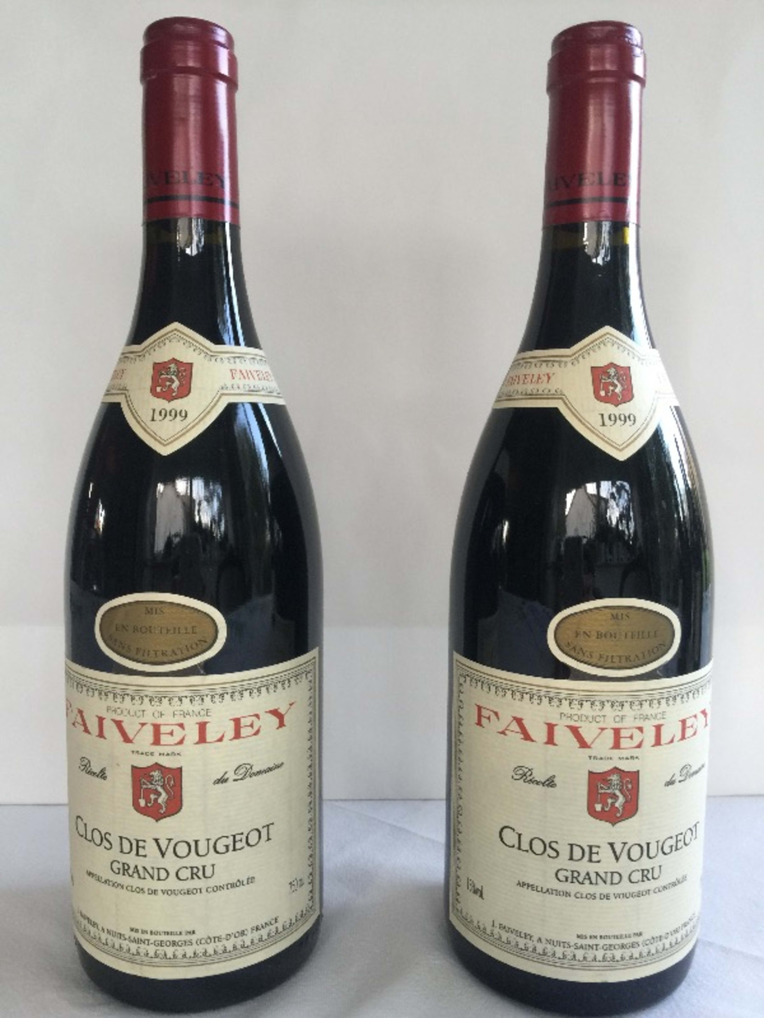 2 x Côte de Nuits-Villages, Clos de Vougeot, Faiveley, 1999
