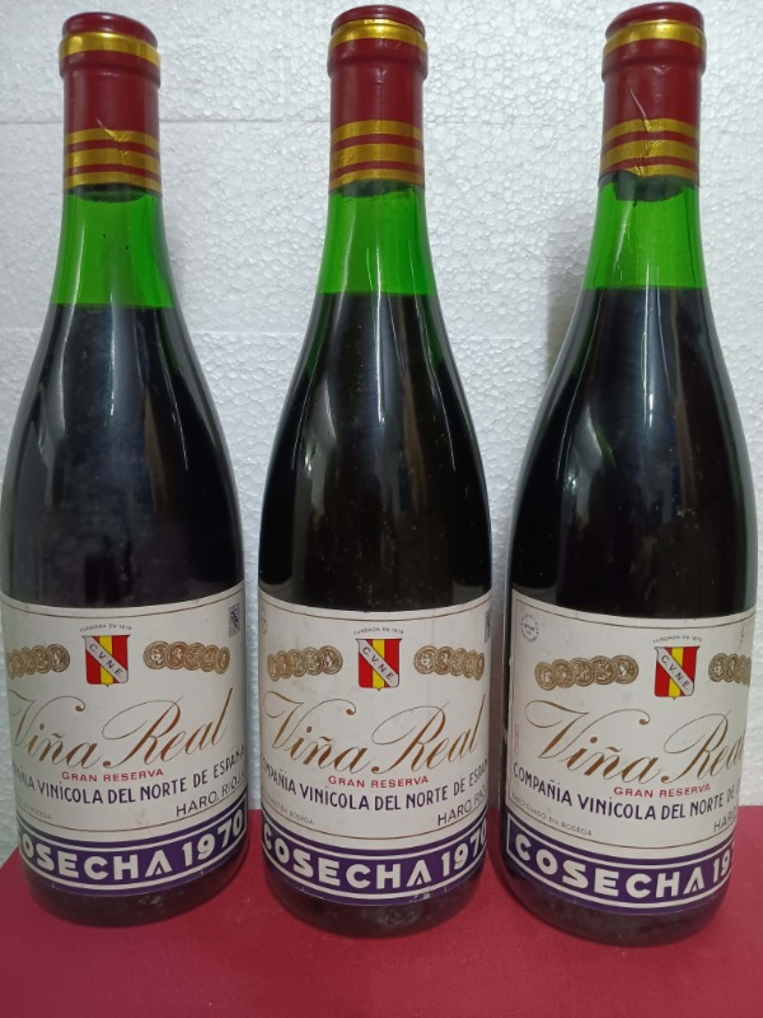 3 x Viña Real Gran Reserva 1970, Viña Real CVNE, Rioja, 1970