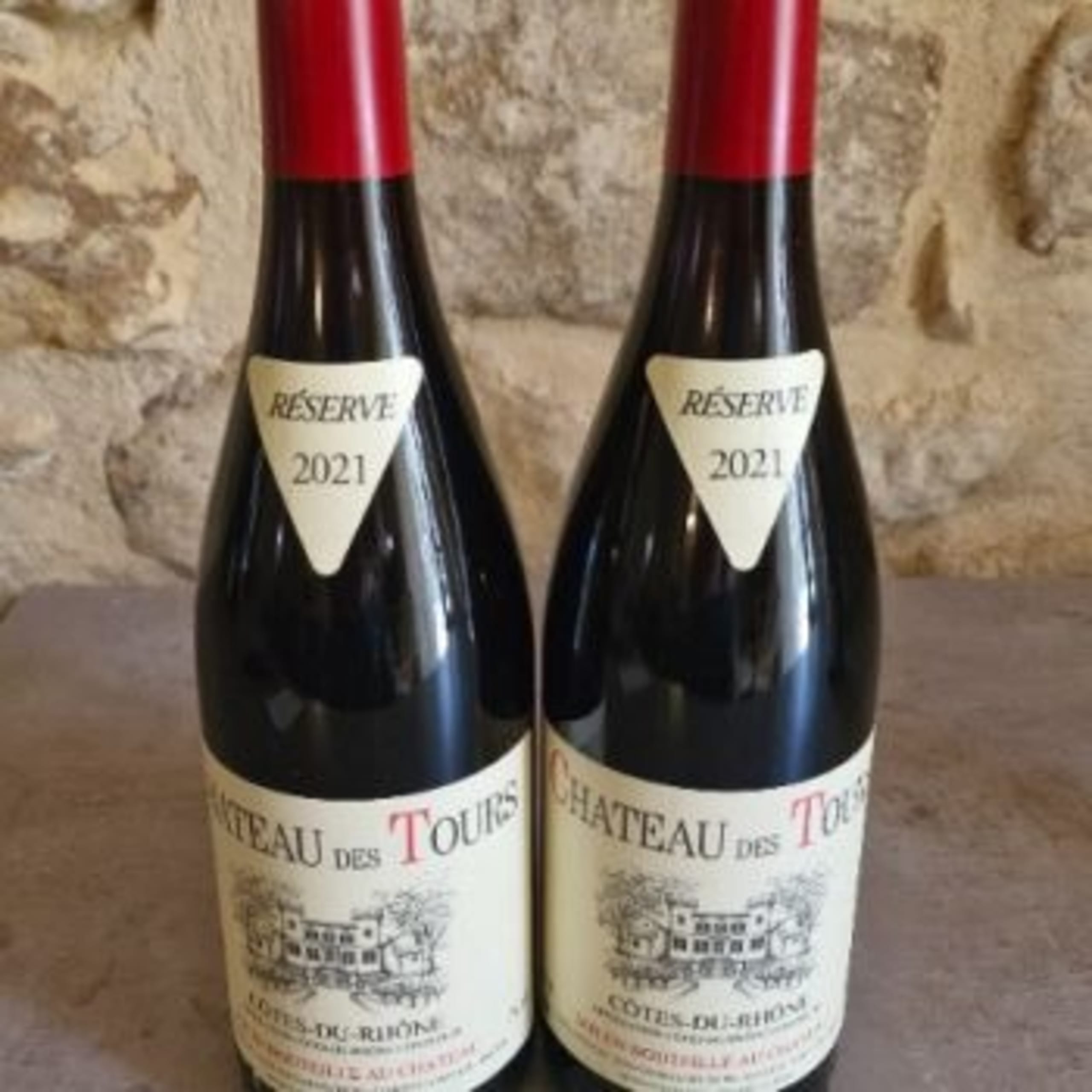 2 x Côtes-du-Rhône, Château des tours, 2021