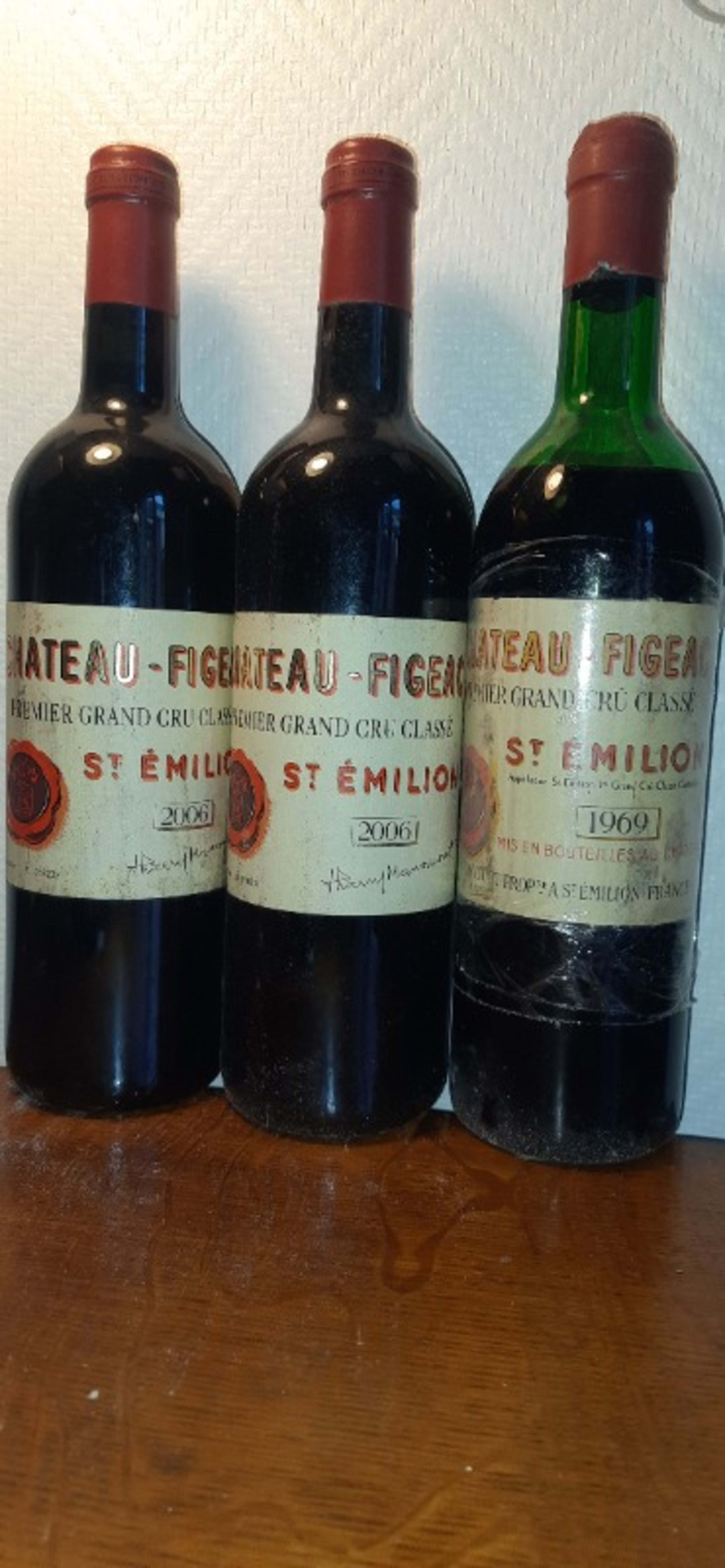 3 x Château Figeac, Saint-Émilion Grand Cru, 2006,1969
