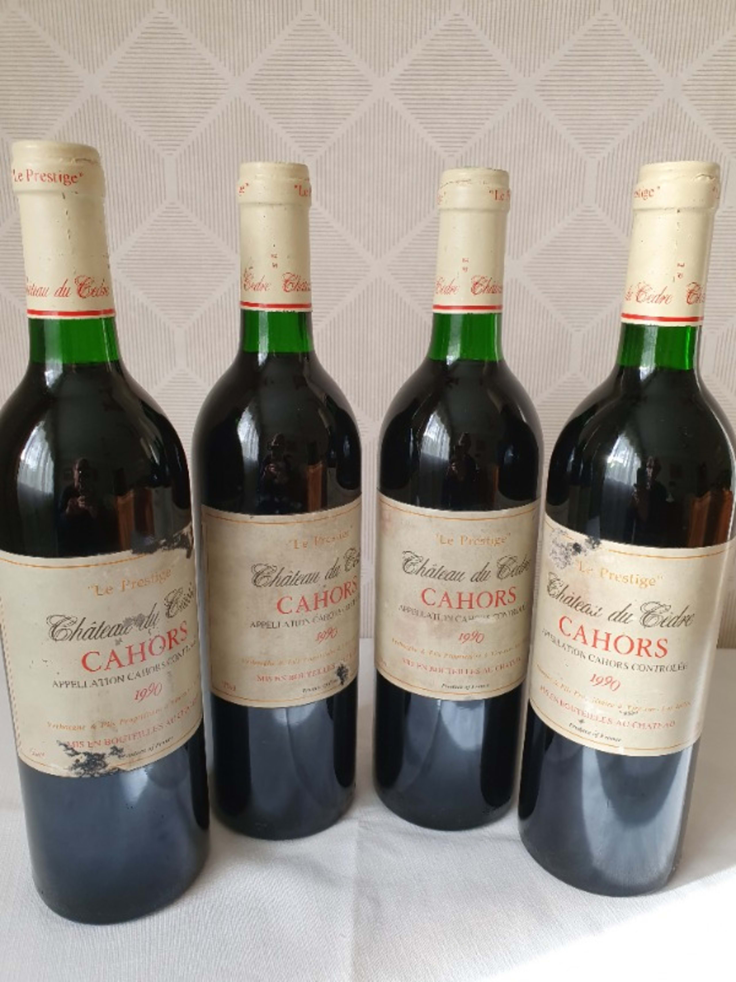4 x "Le Prestige", Château du Cèdre, Cahors, 1990
