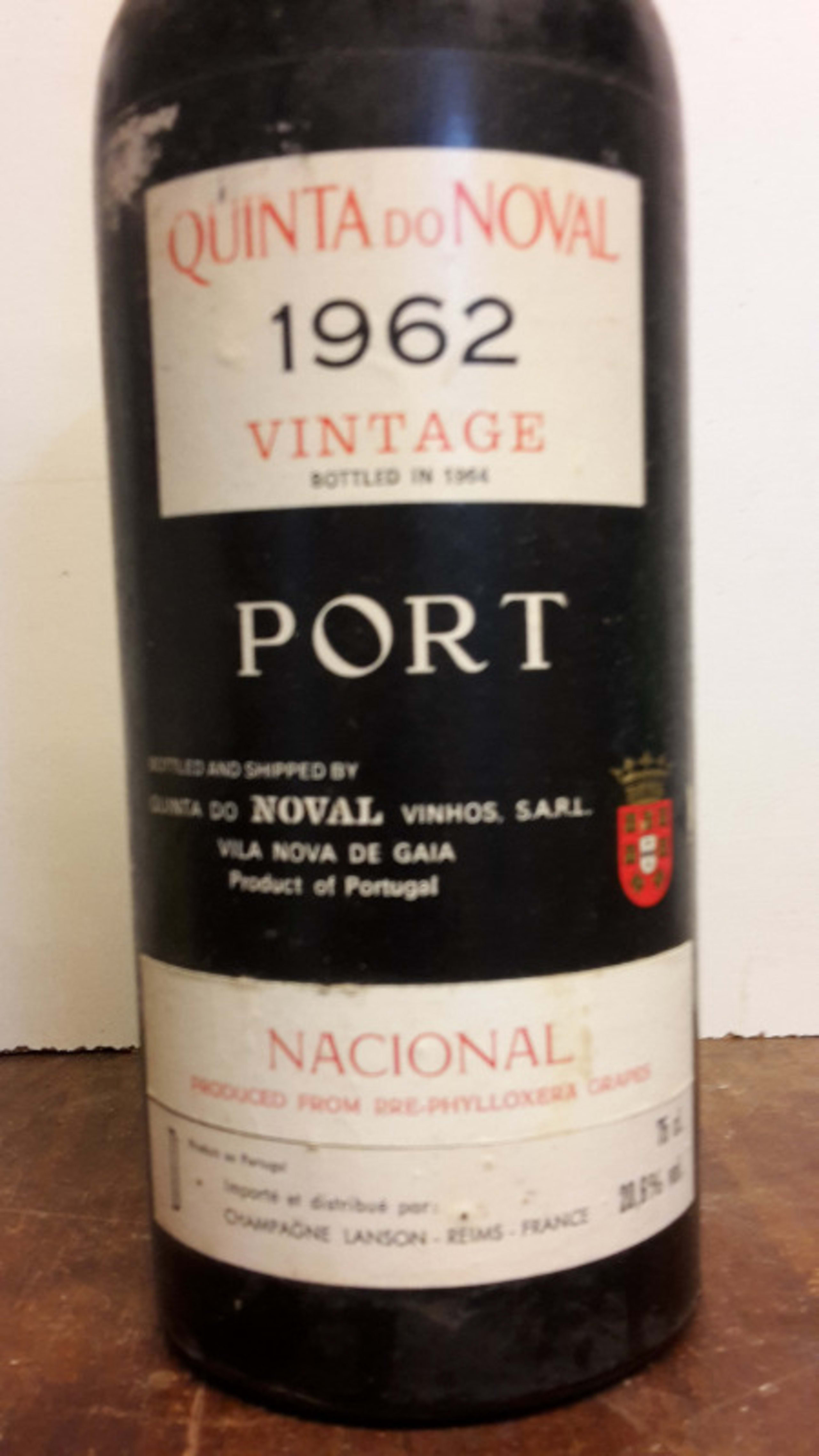 Nacional, Quinta do Noval, Porto, 1962