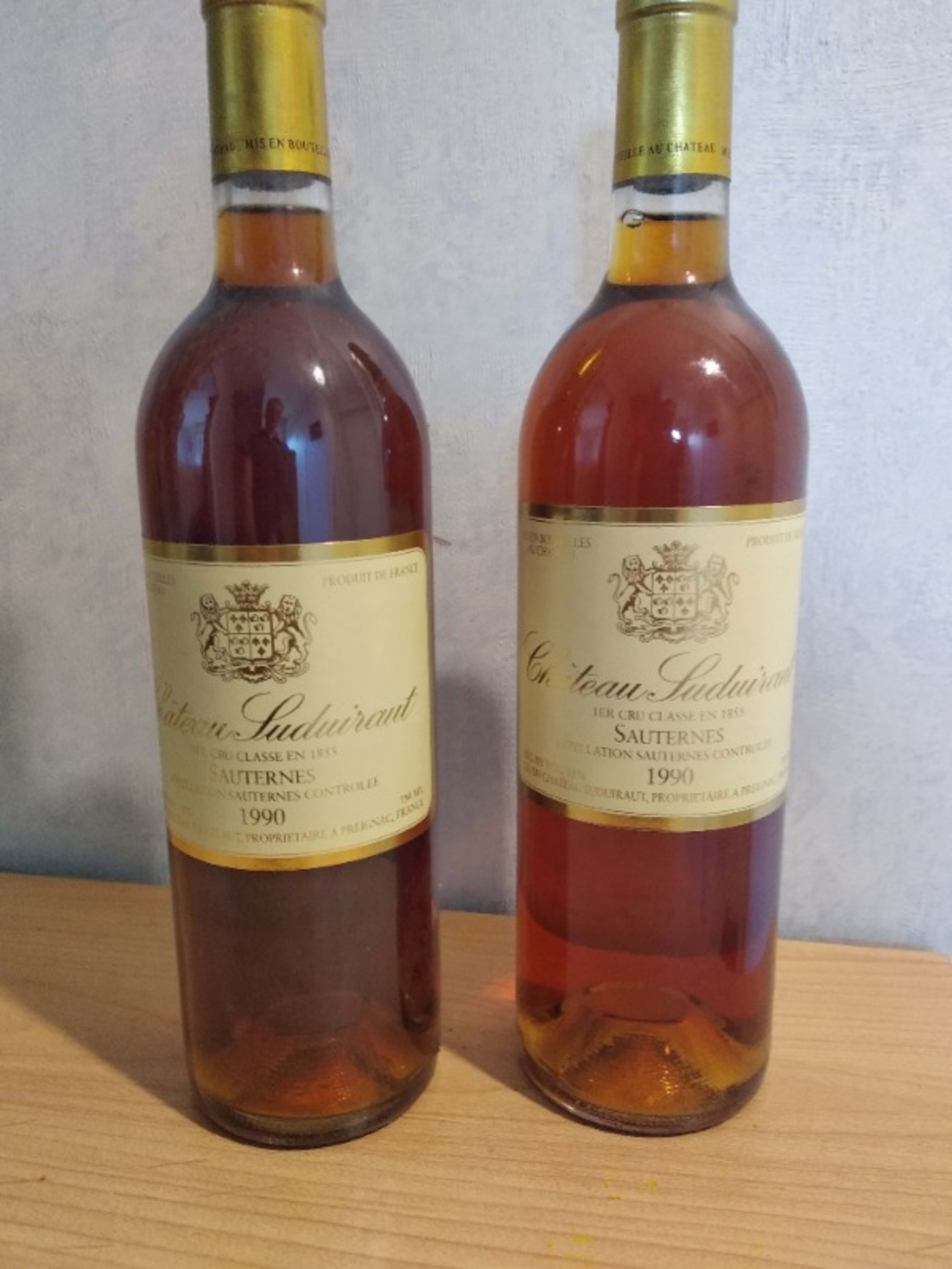2 x Château Suduiraut, Sauternes, 1990