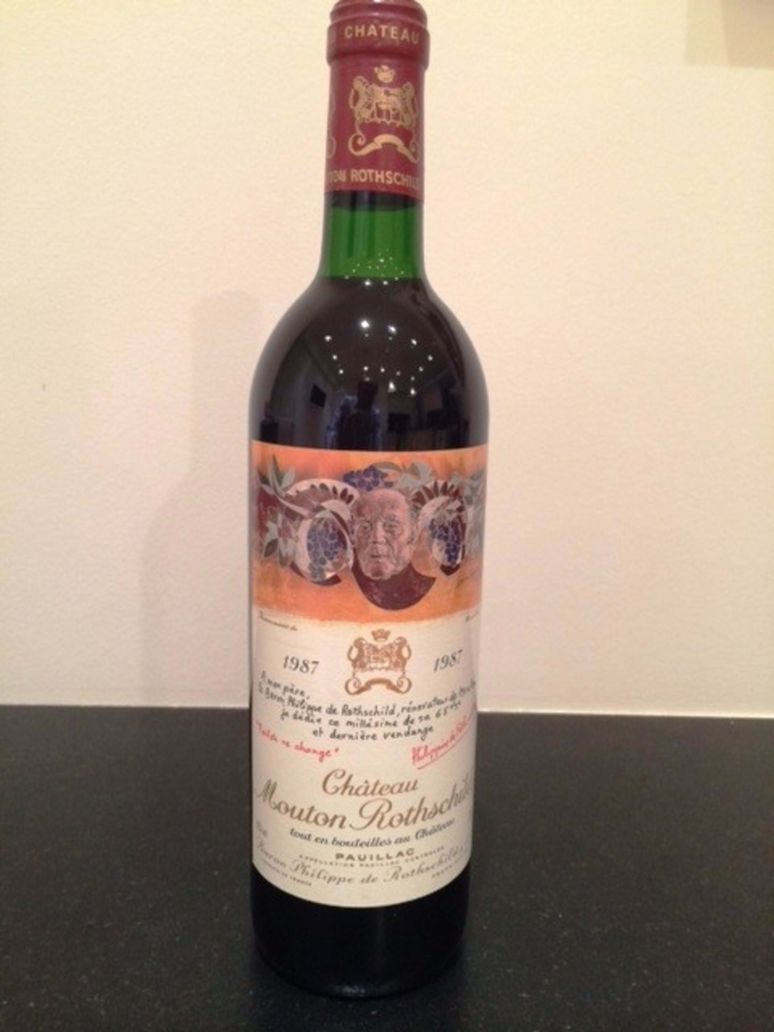Pauillac, Château Mouton Rothschild, 1987