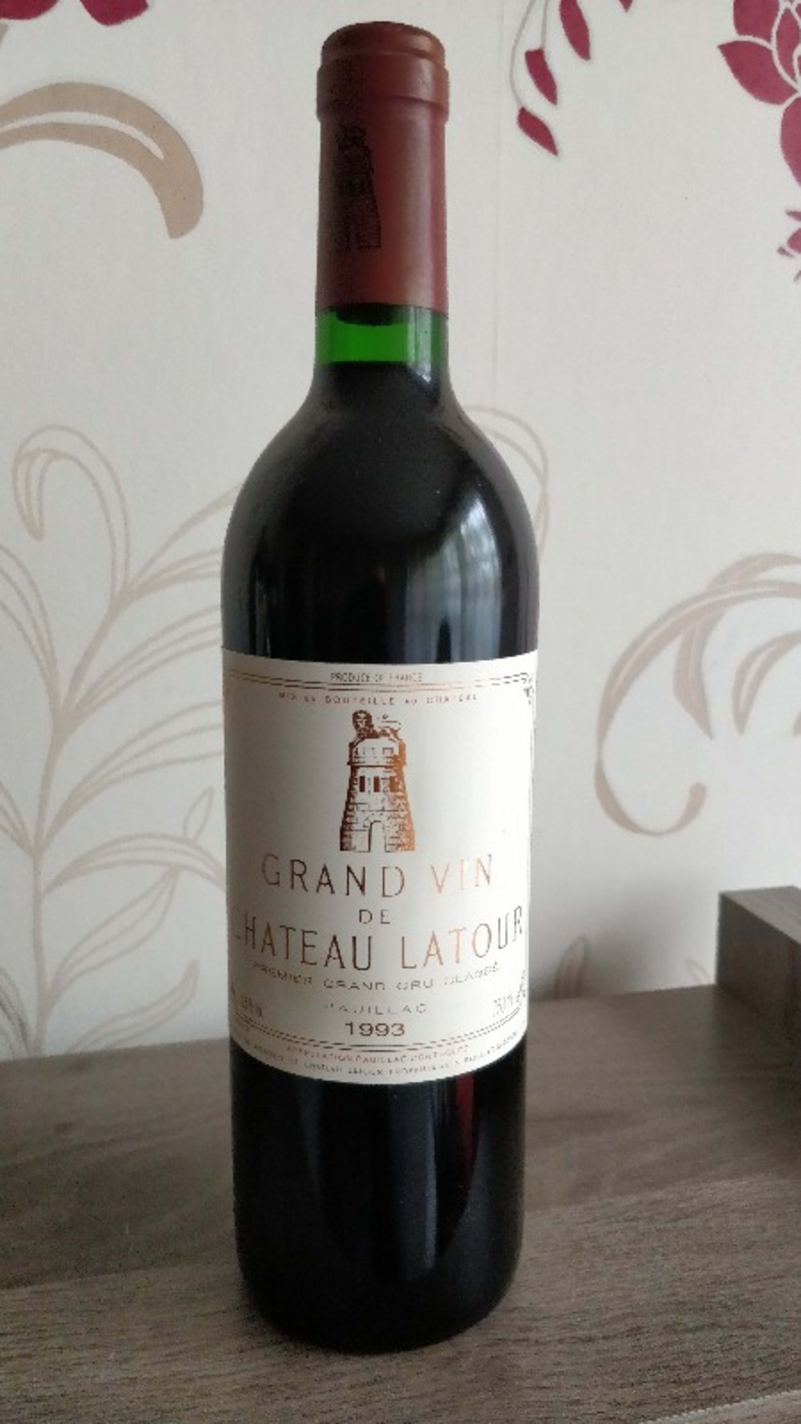 Grand vin de château Latour, Pauillac, 1993