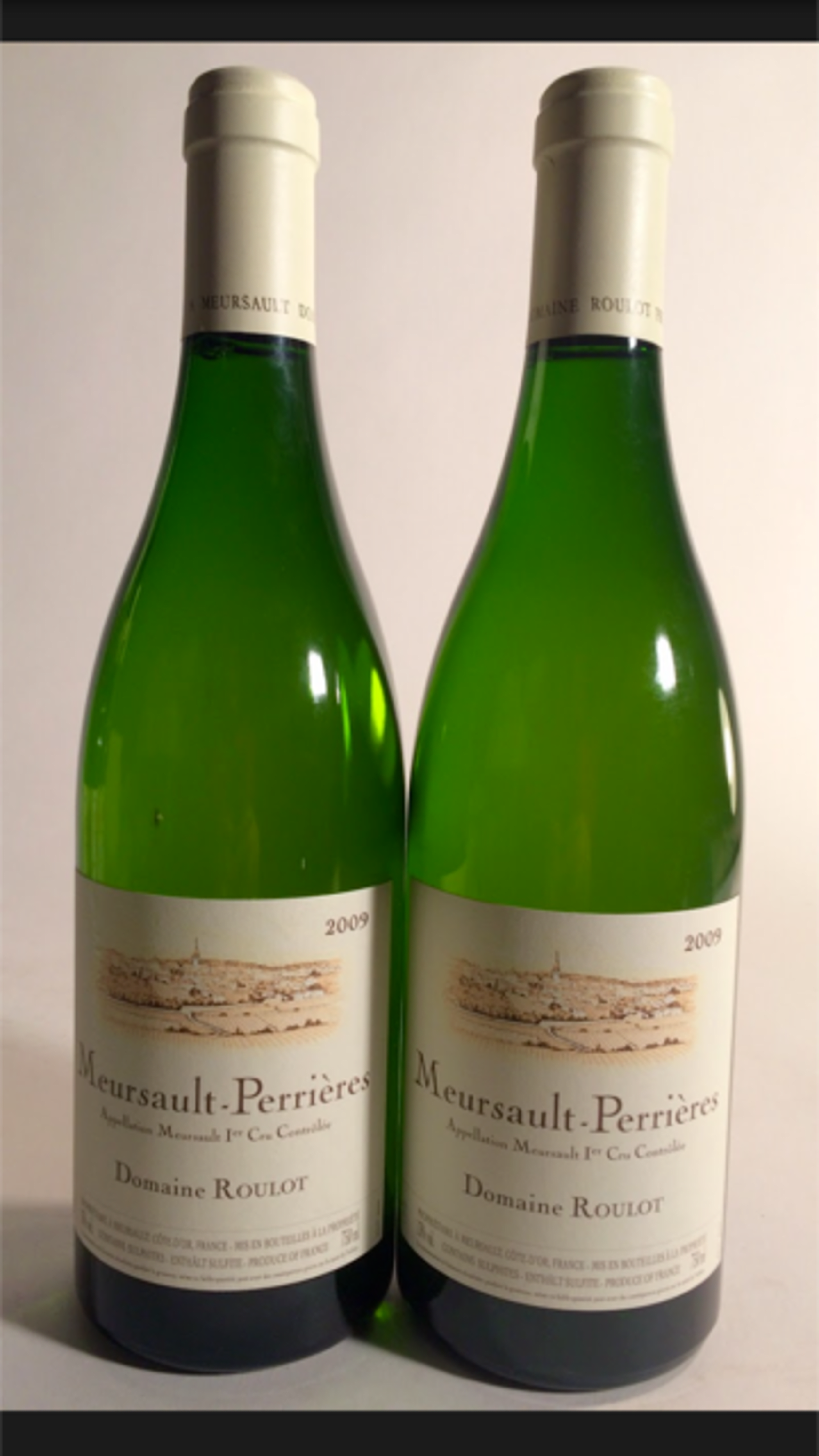 2 x Meursault, Perrières, Domaine Roulot, 2009