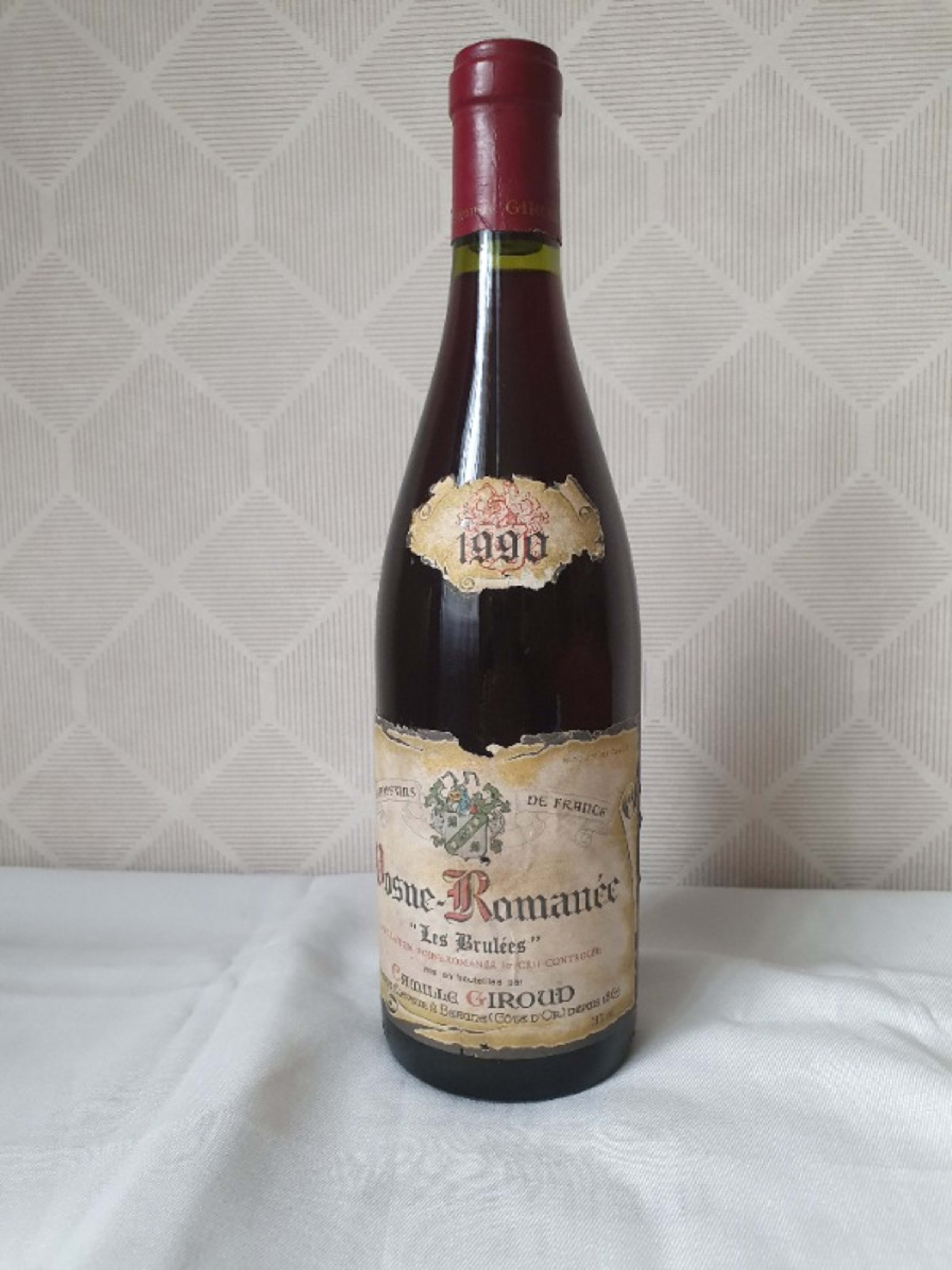 Vosne-Romanée, Les Brulées, Domaine Camille Giroud, 1990