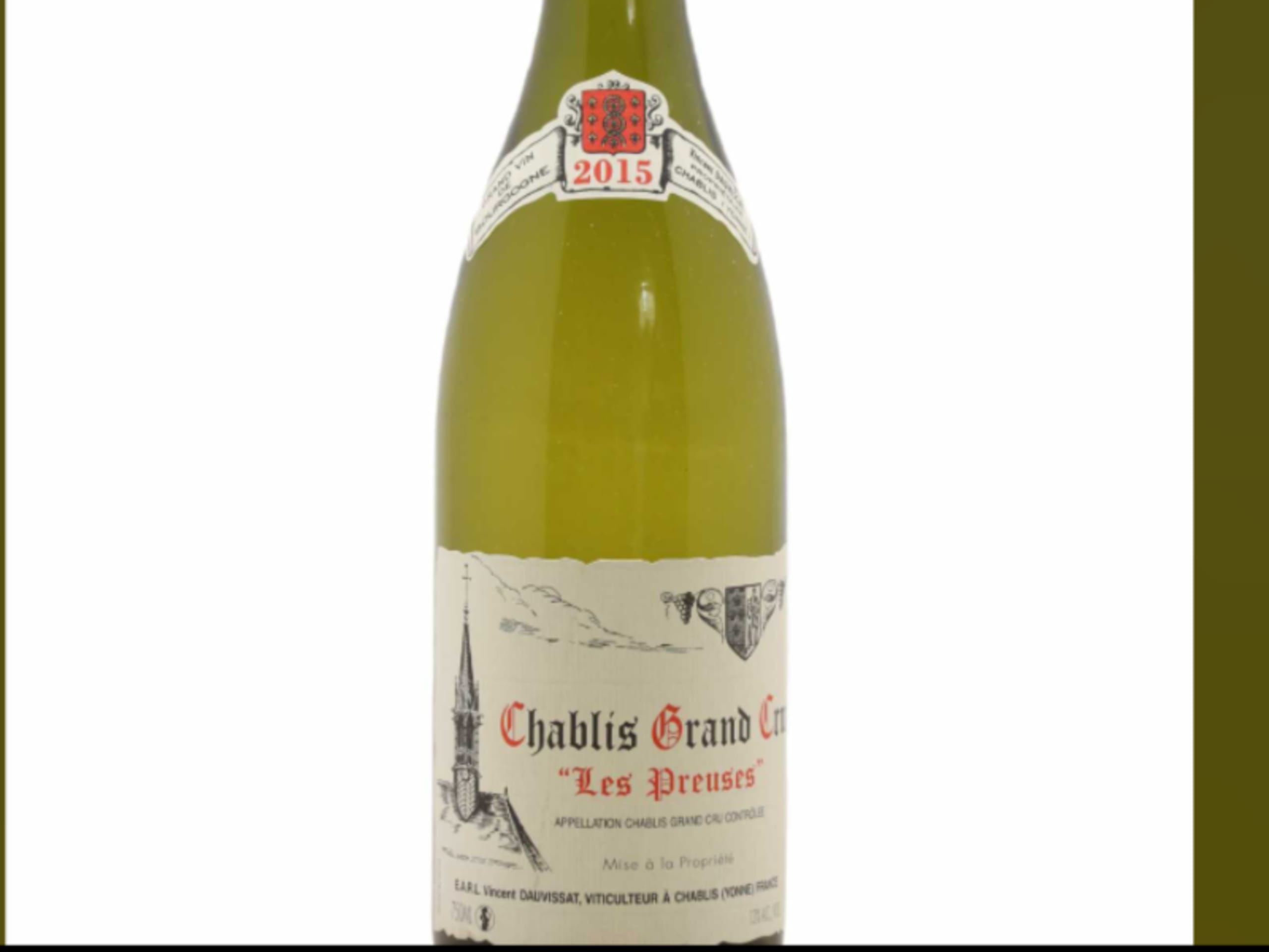 Chablis Grand Cru, Grand cru les Preuses, Vincent DAUVISSAT, 2015
