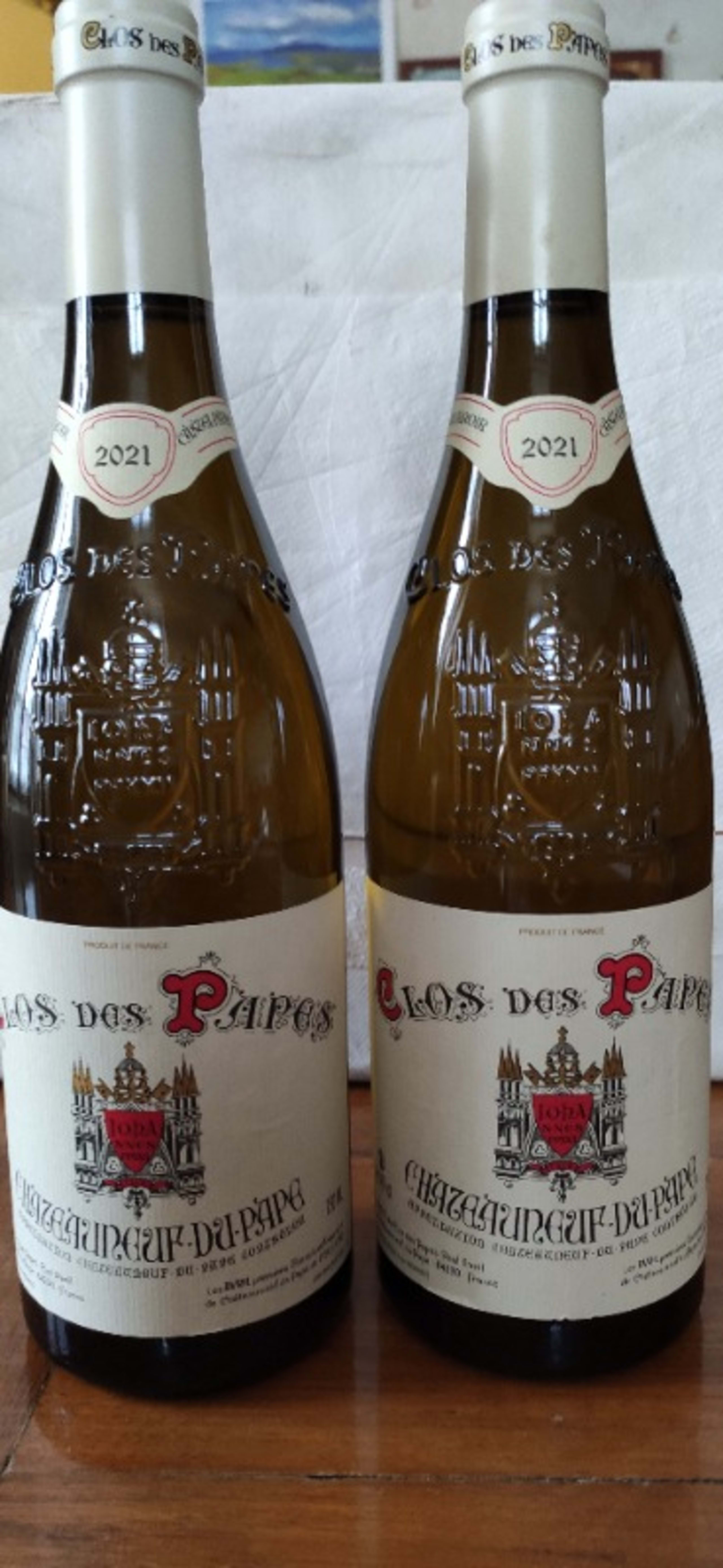 2 x Châteauneuf-du-Pape, (Bc/Wh), Clos des Papes, 2021