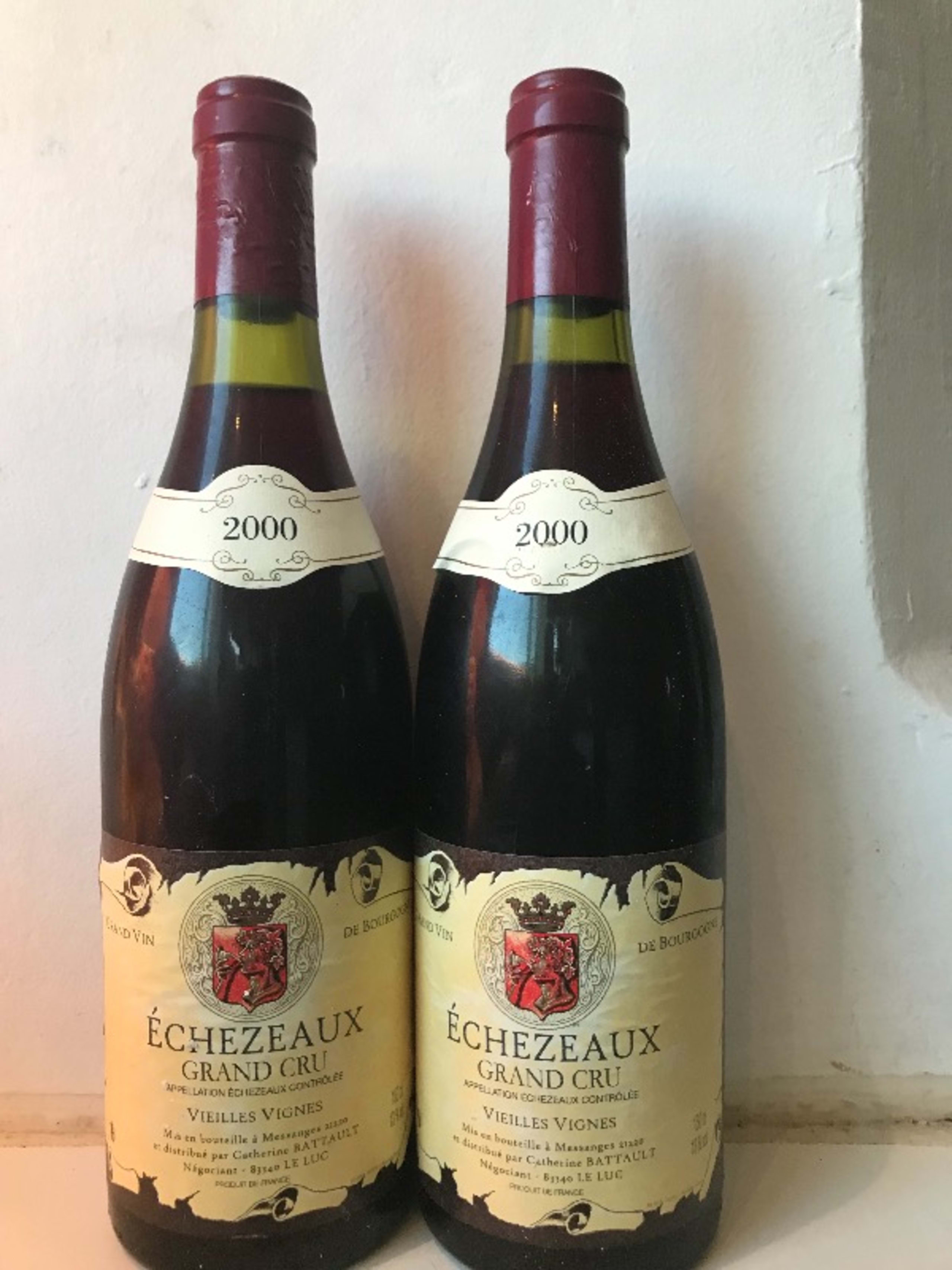 2 x Echézeaux Grand Cru, Catherine Battault, 2000