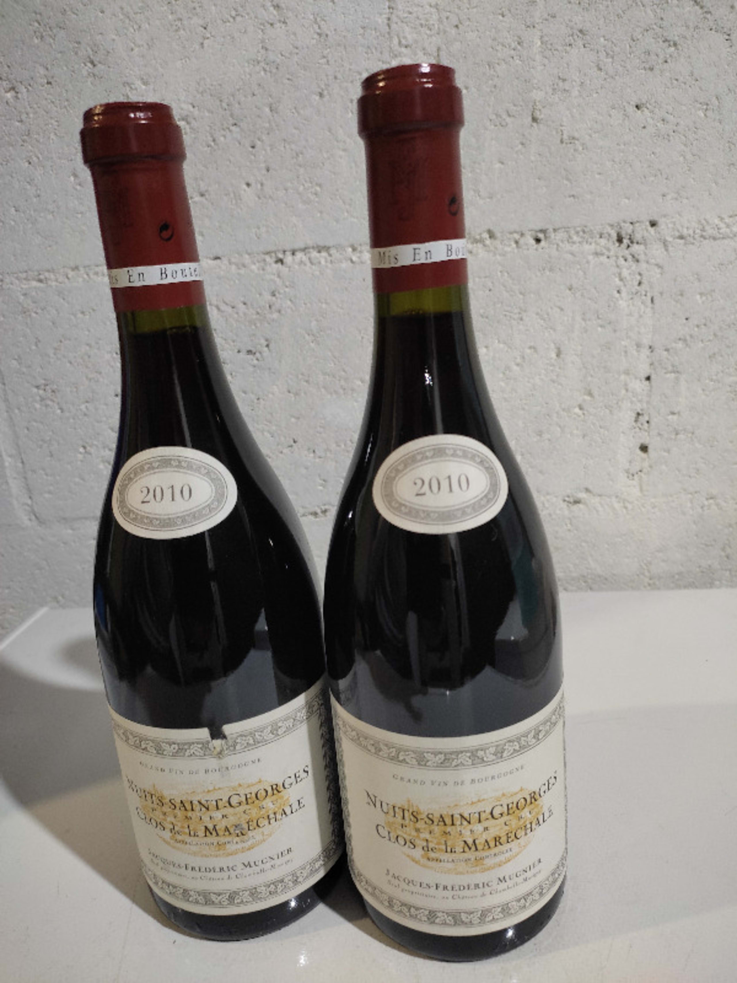 2 x Nuits-Saint-Georges, 1ER CRU CLOS DE LA MARECHALE, JACQUES FREDERIC MUGNIER, 2010