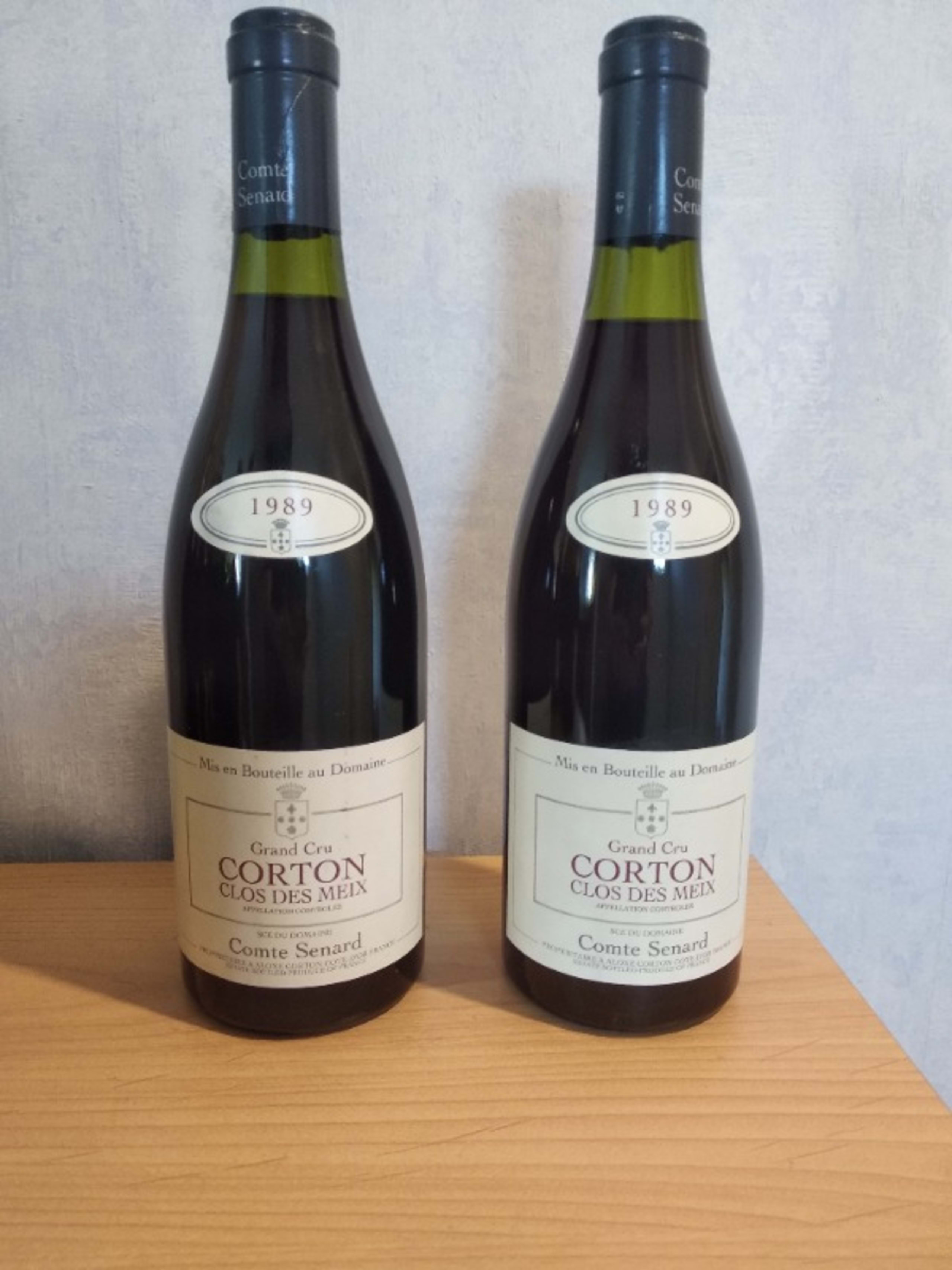 2 x Corton, Clos des Meix Grand Cru, Domaine Comte Senar, 1989