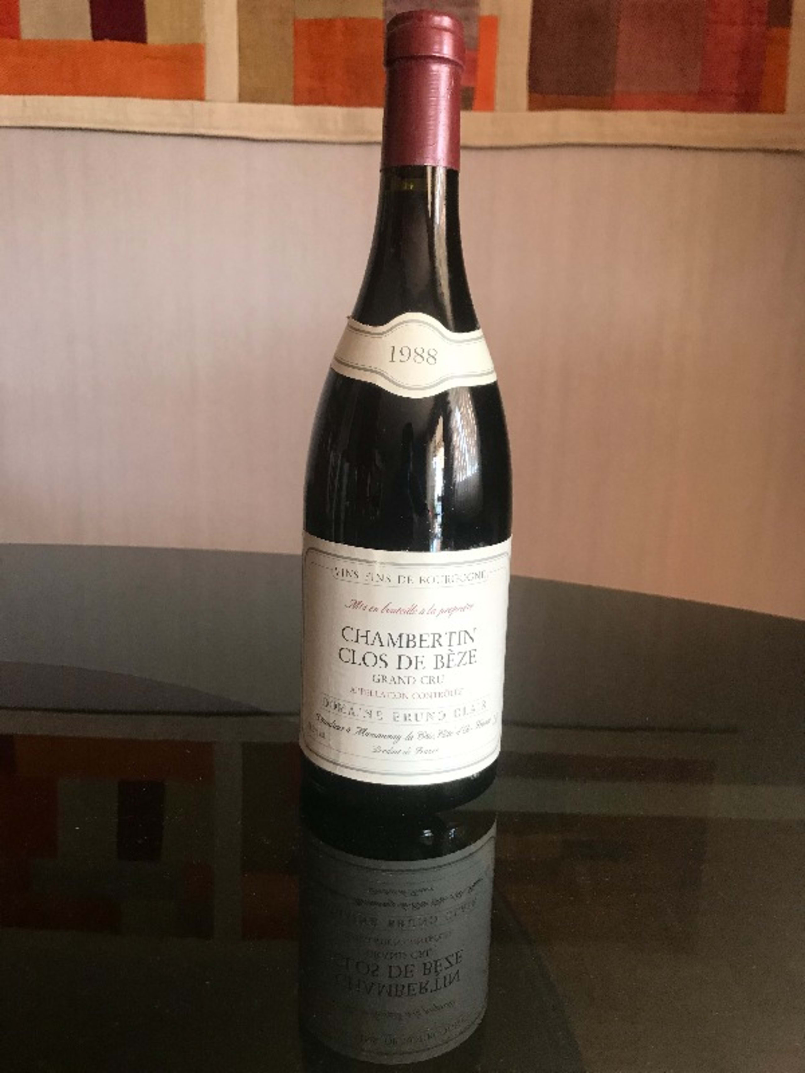 Chambertin, Clos de Bèze, Bruno Clair, 1988