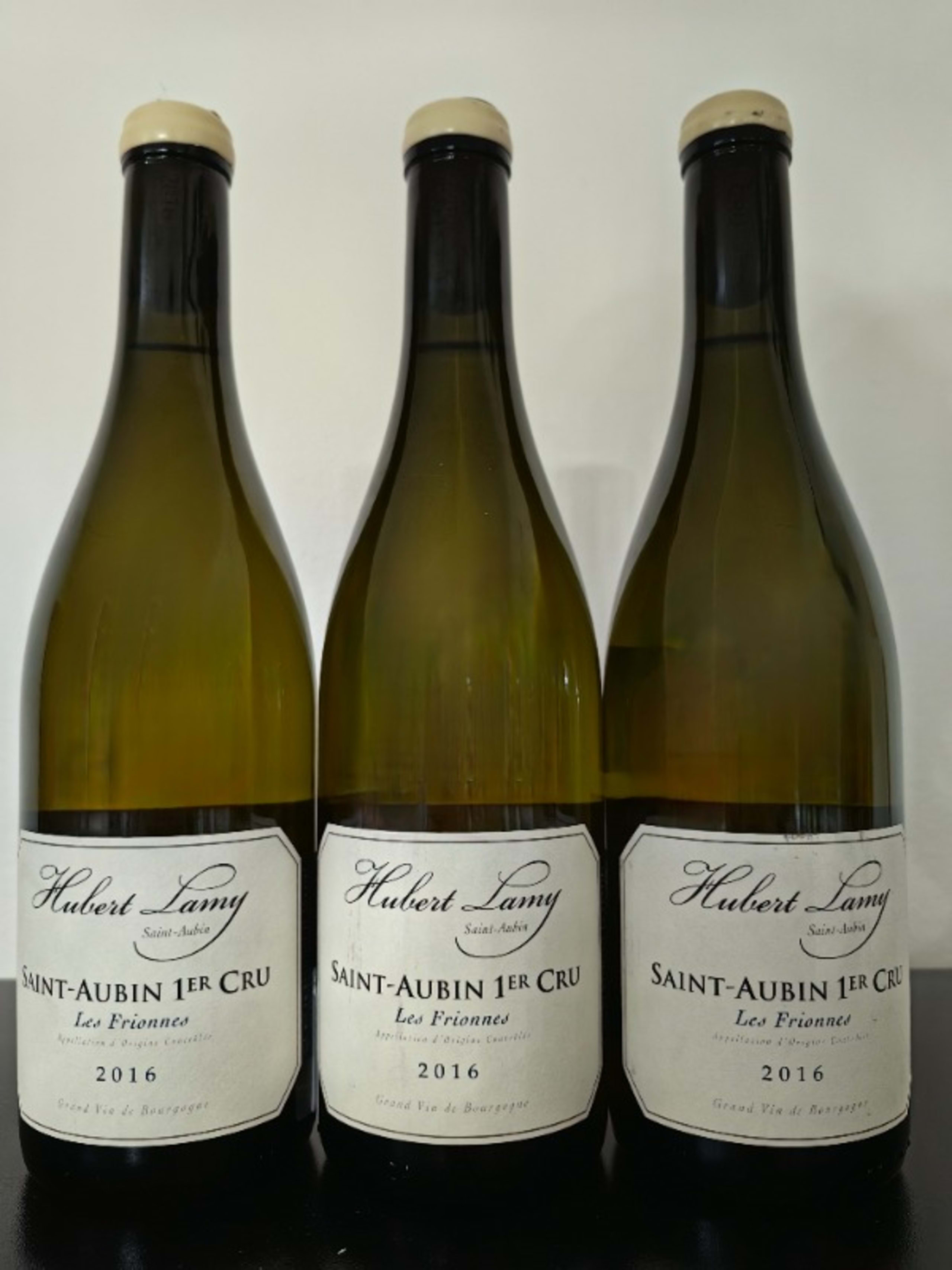 3 x Saint-Aubin, 1er cru - Les Frionnes, Domaine Hubert Lamy, 2016