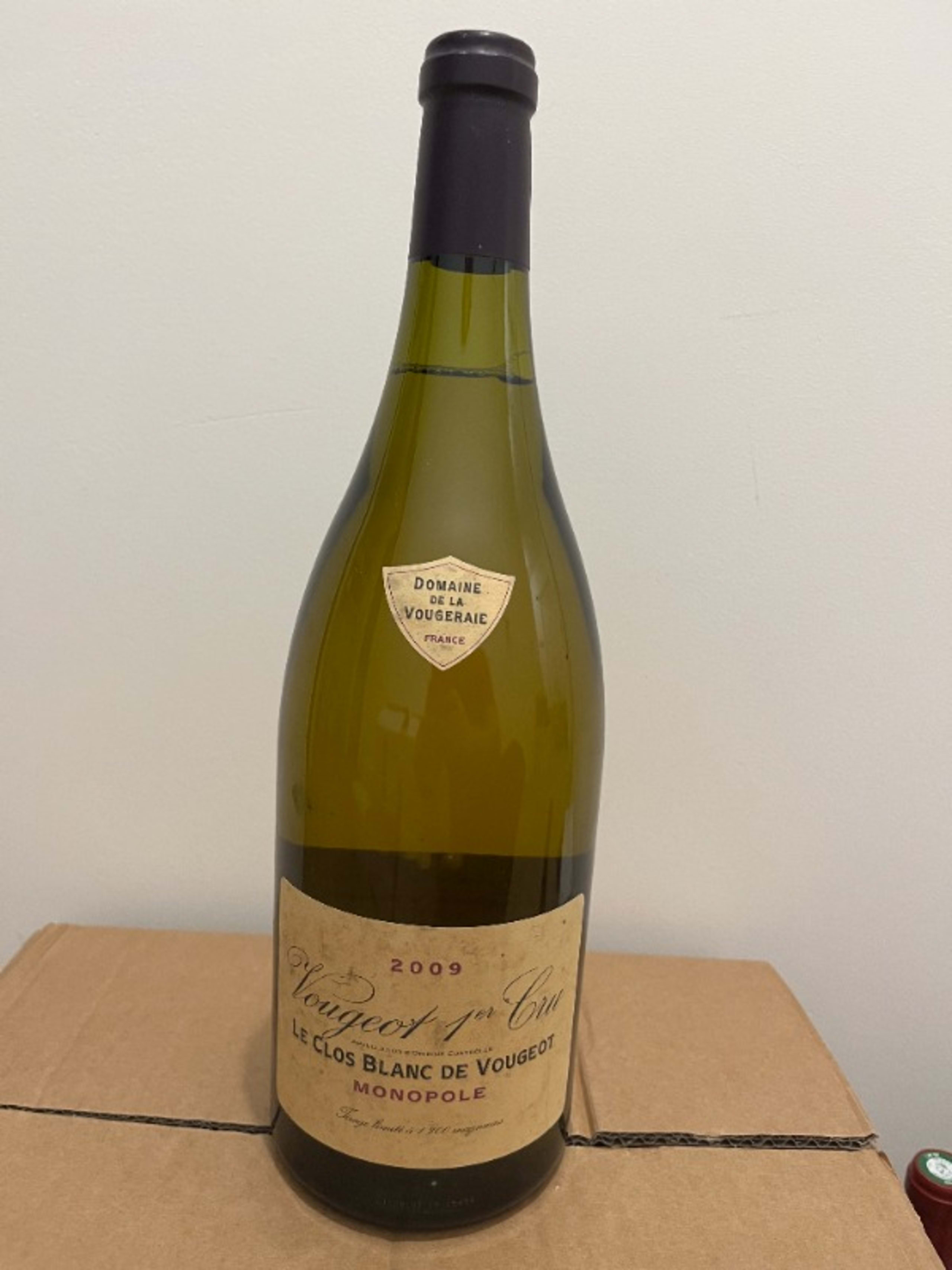 Vougeot, 1er cru Le clos blanc de Vougeot (monopole), Domaine de la Vougeraie, 2009 (Magnum)