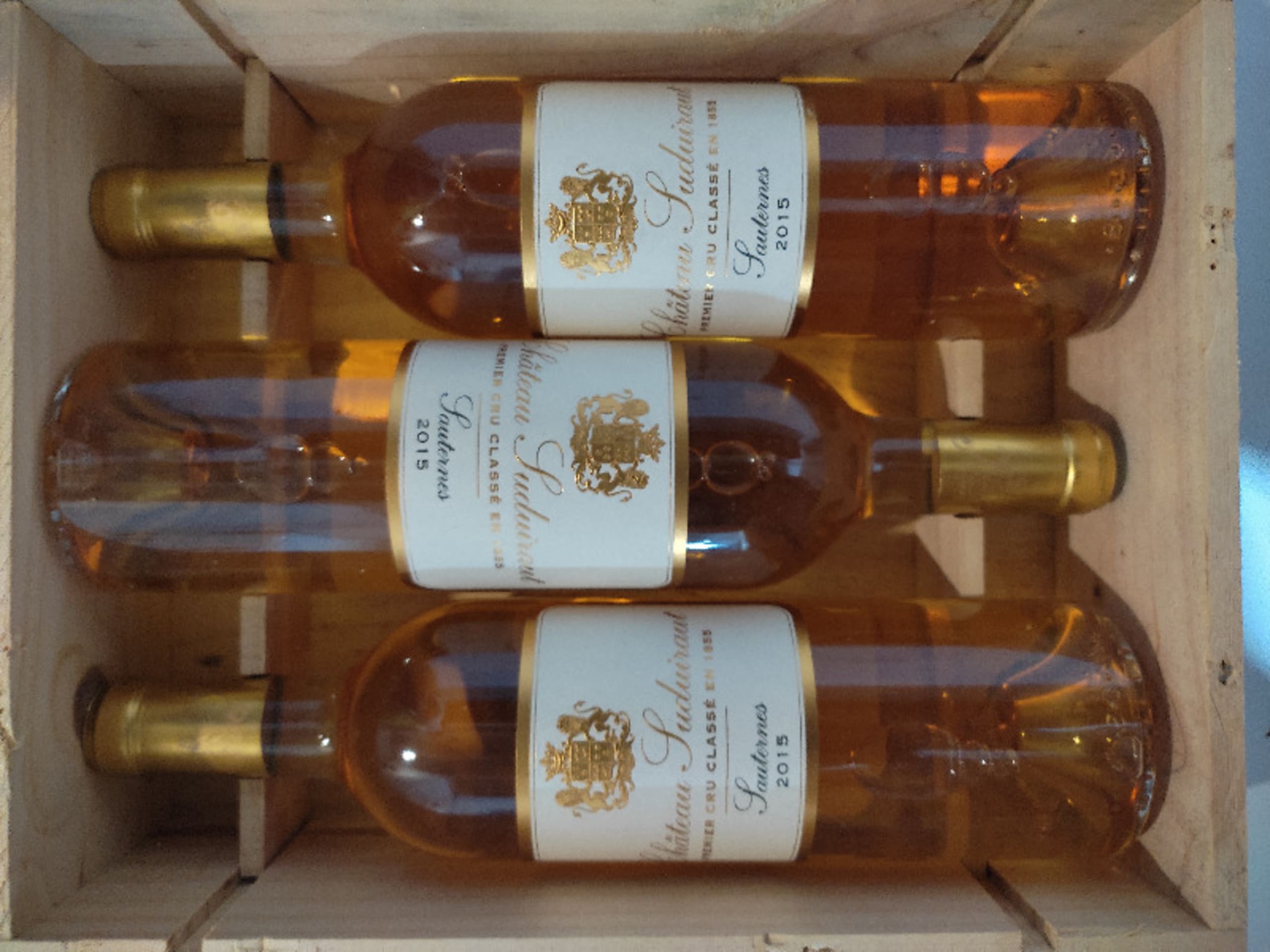 3 x Château Suduiraut, Sauternes, 2015