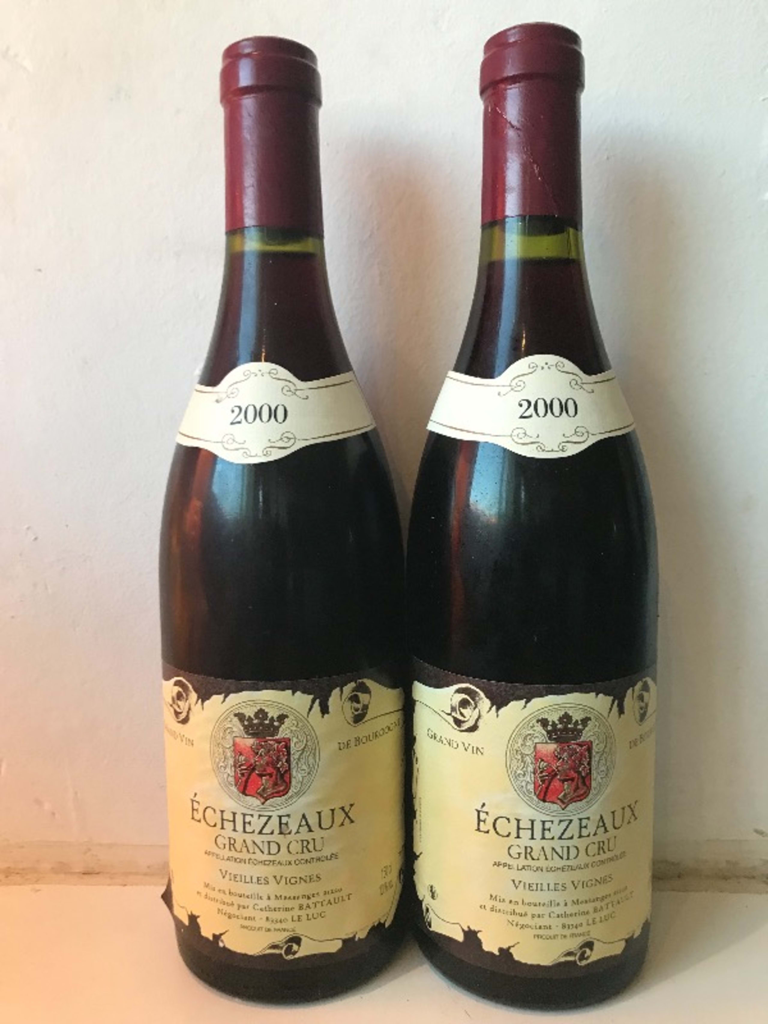 2 x Echézeaux Grand Cru, Catherine Battault, 2000