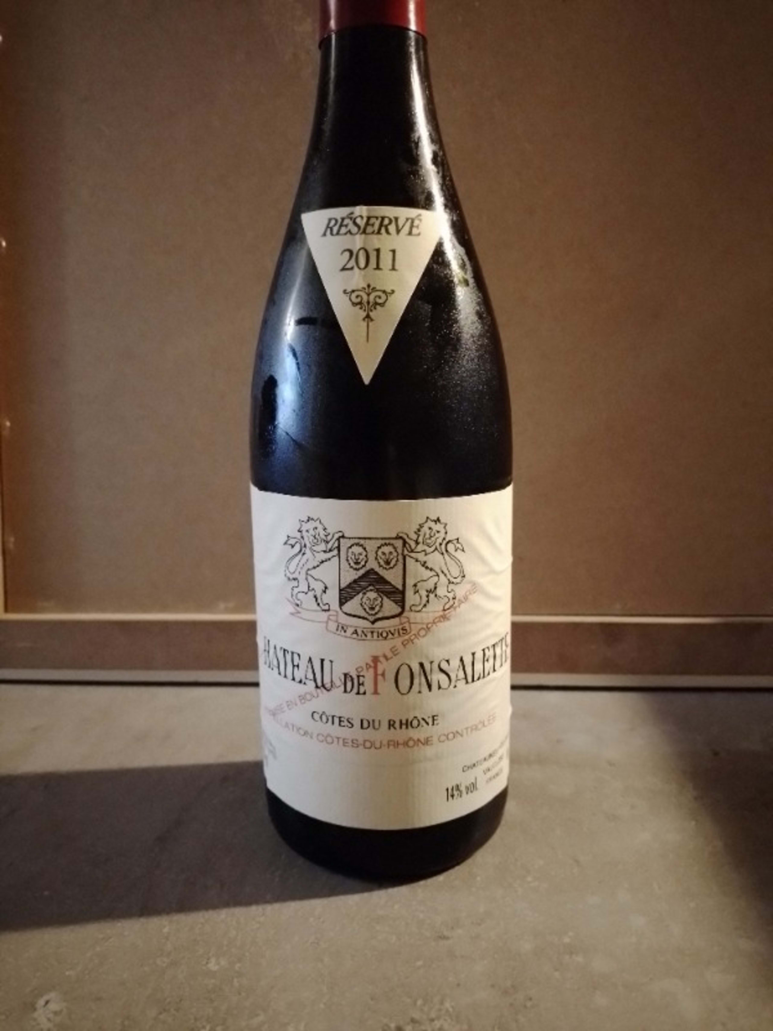 Côtes-du-Rhône, château Fonsalette, 2011