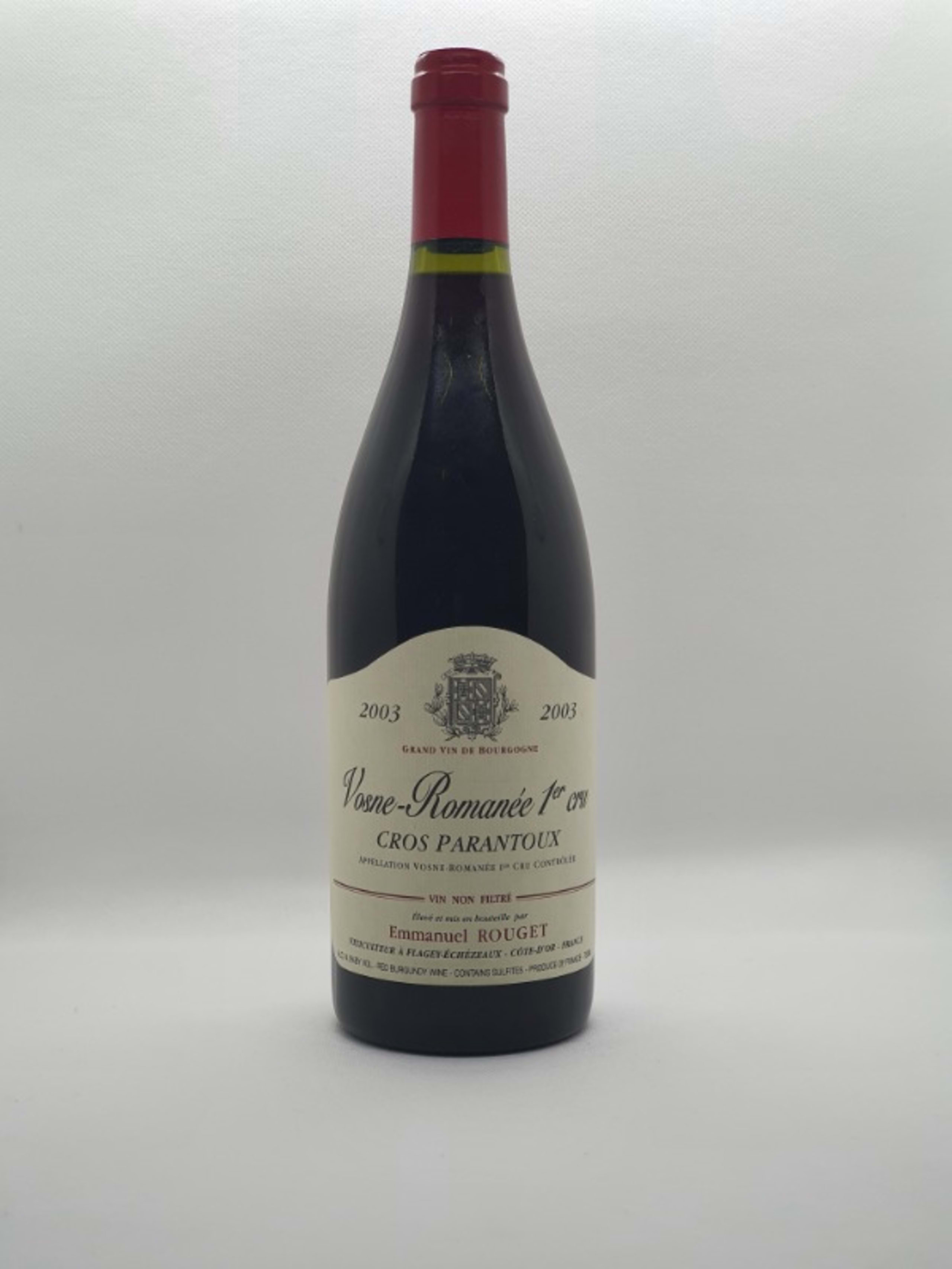 Vosne-Romanée, 1er Cru Cros Parantoux, Emmanuel Rouget, 2003