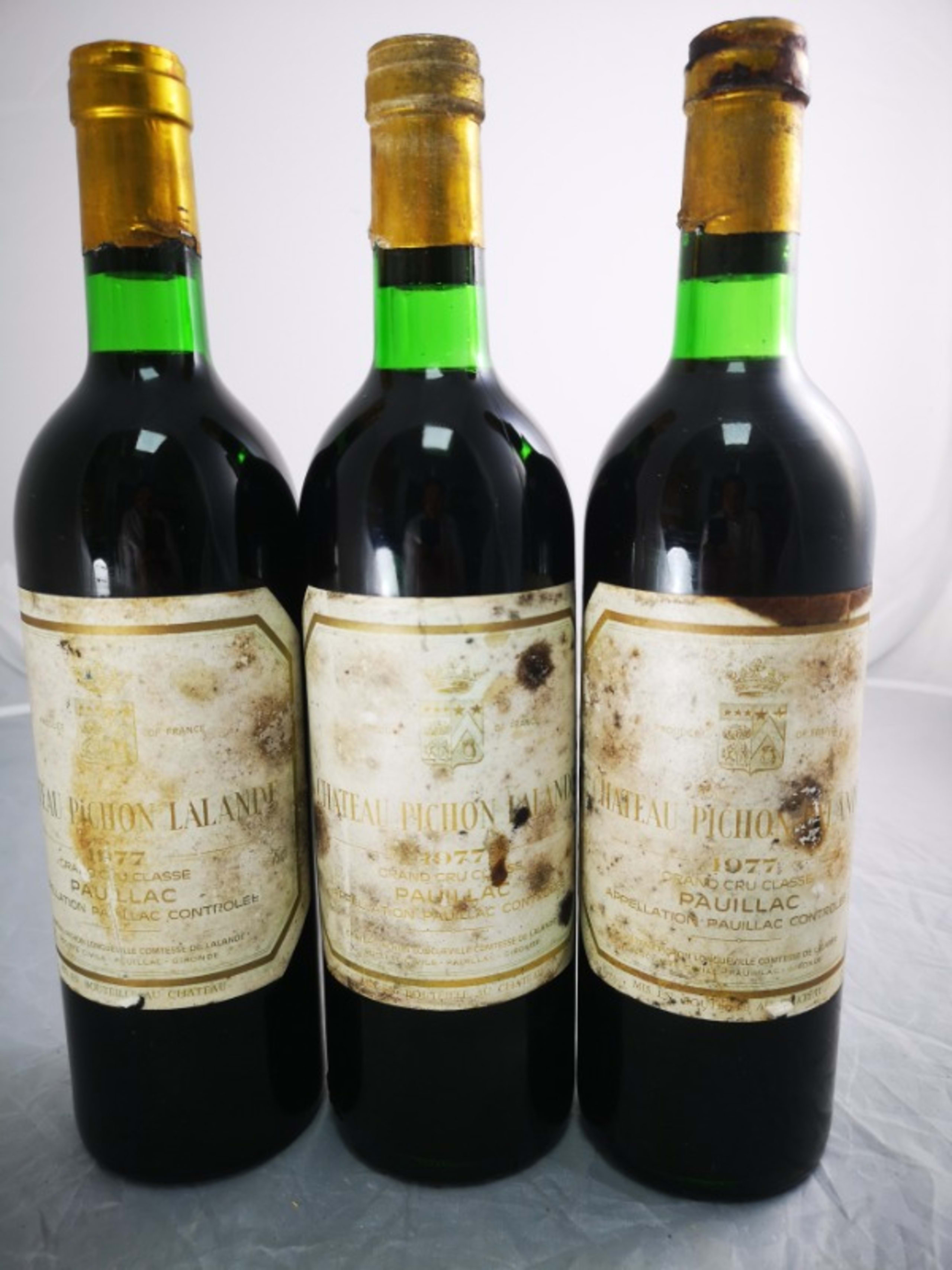 3 x Château Pichon Lalande, Pauillac, 1977