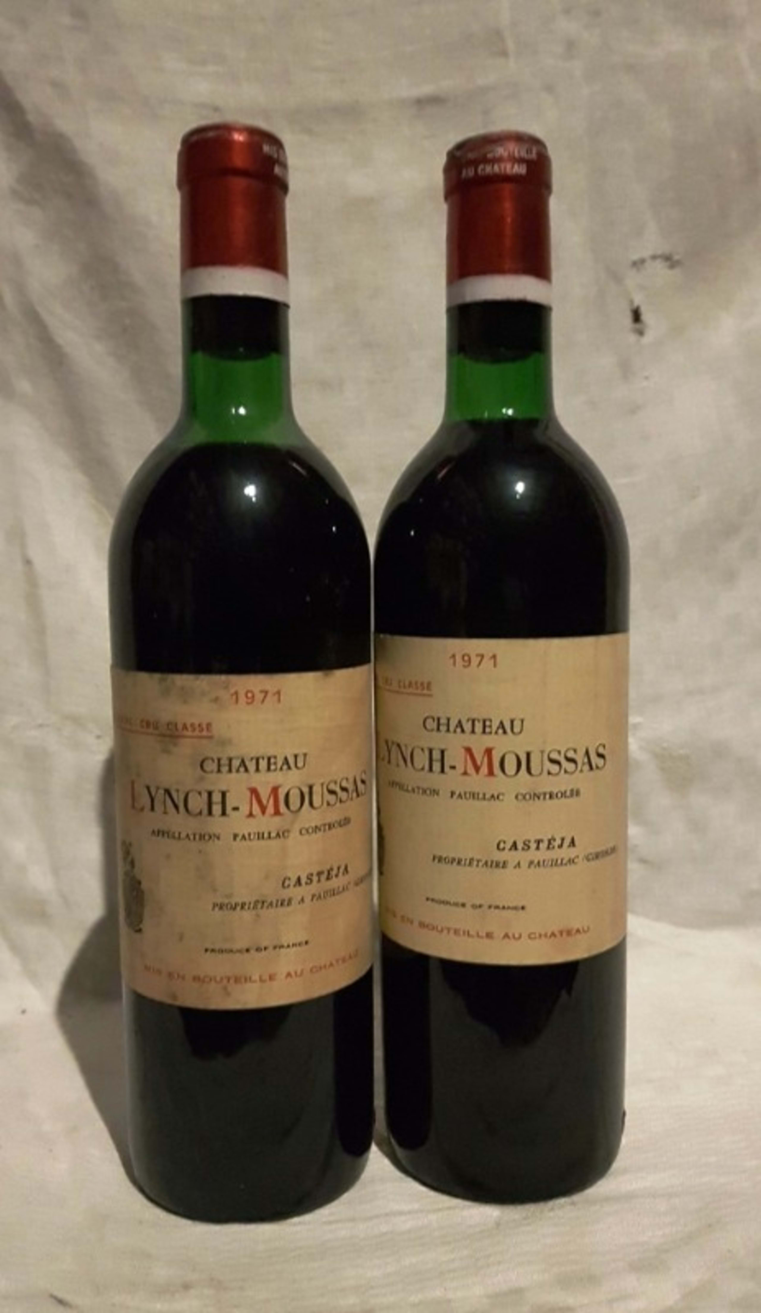 2 x CHATEAU LYNCH MOUSSAS, Pauillac, 1971