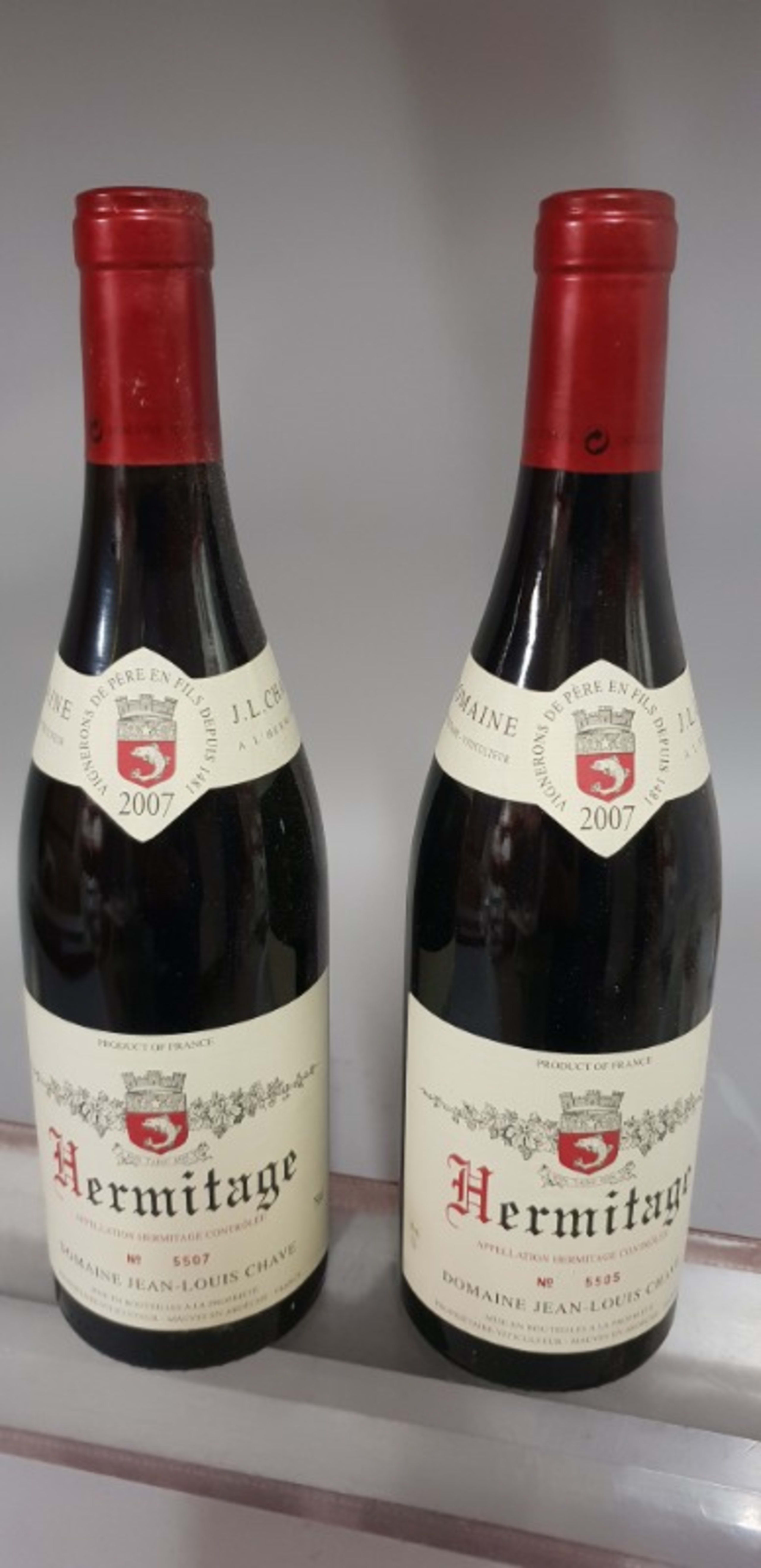 2 x Hermitage, Domaine Jean-Louis Chave, 2007