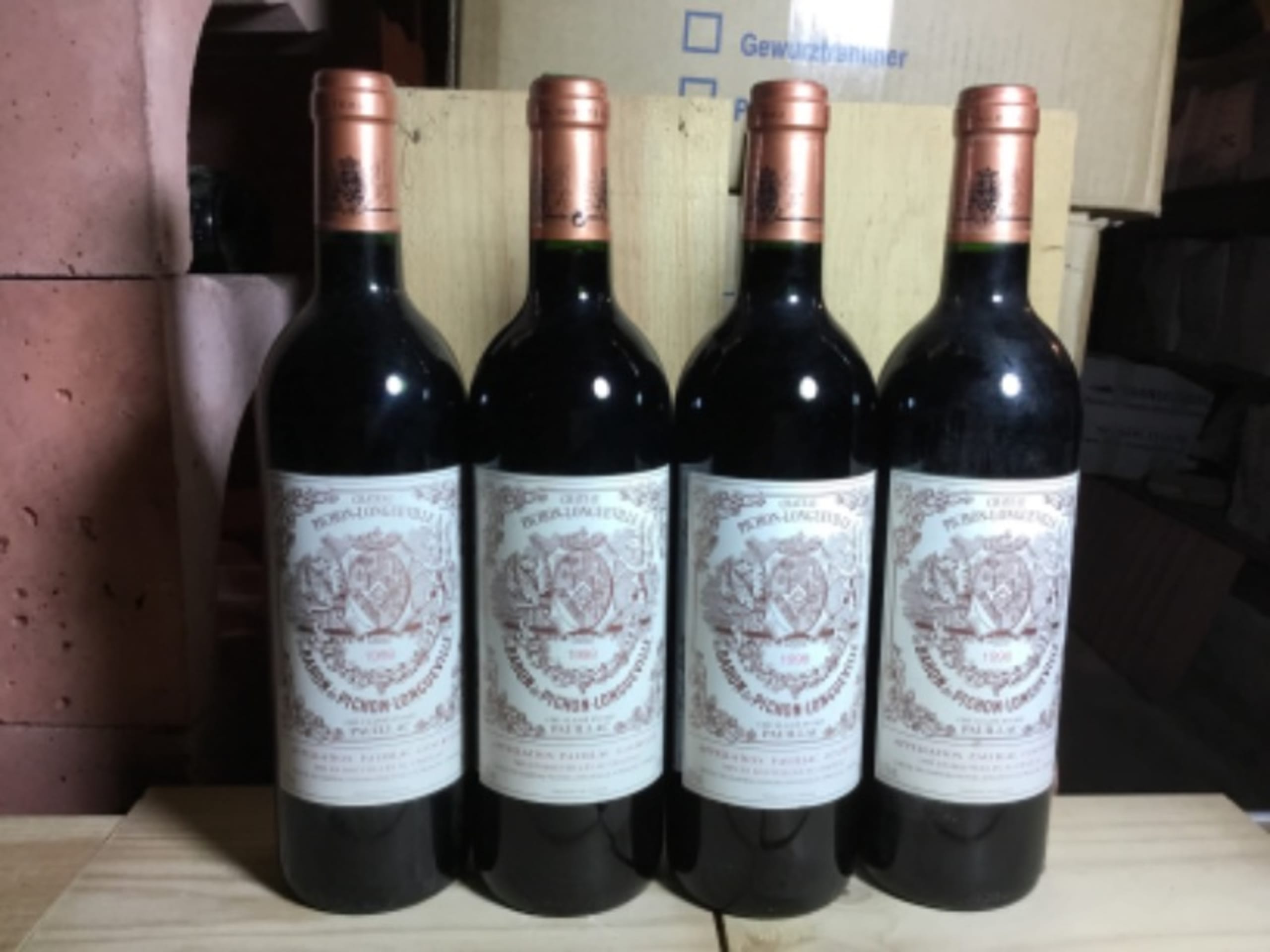 4 x Au Baron, Château Pichon Longueville, Pauillac, 1998