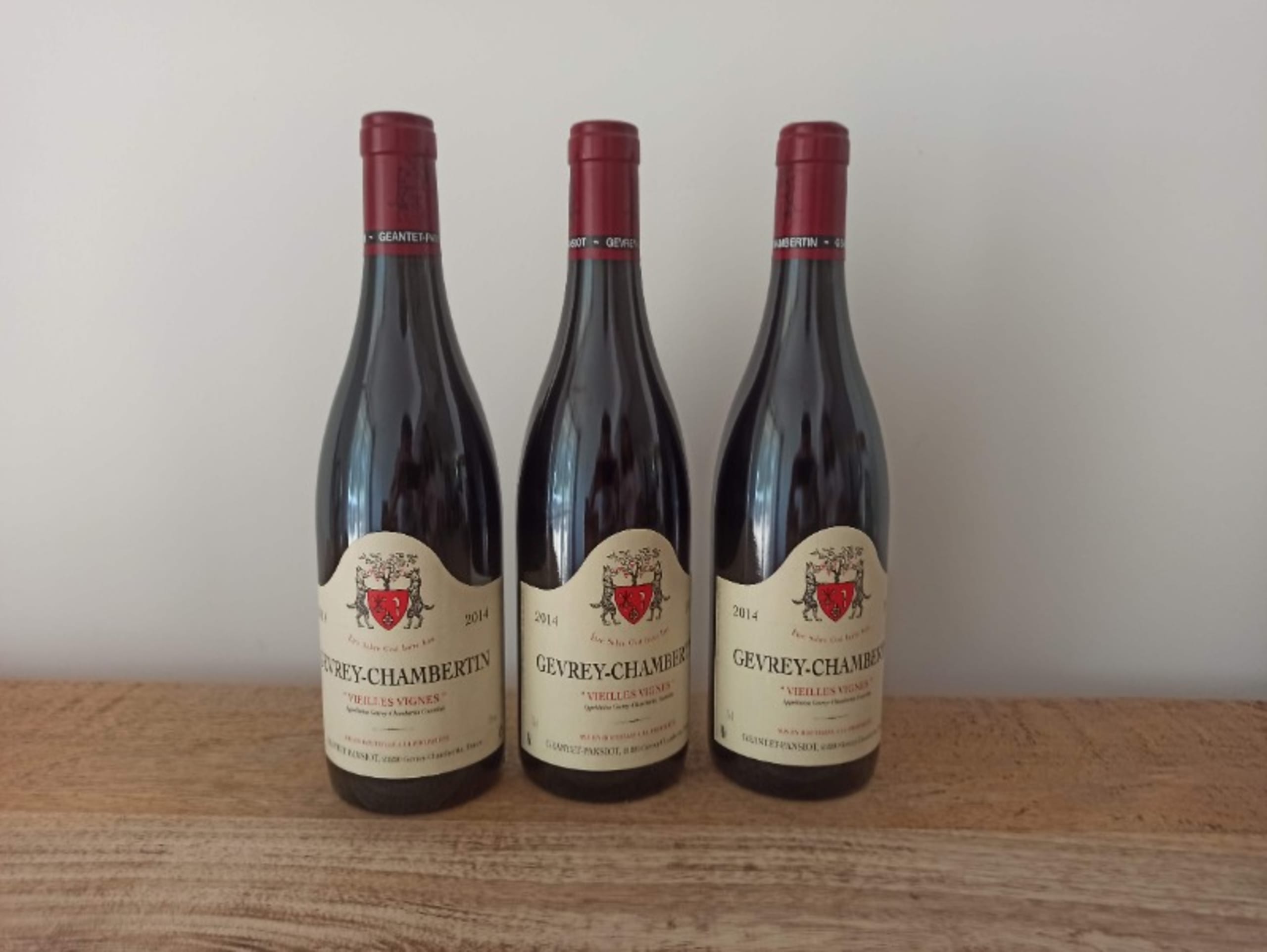 3 x Gevrey-Chambertin, Vieilles vignes, Geantet Pansiot, 2014