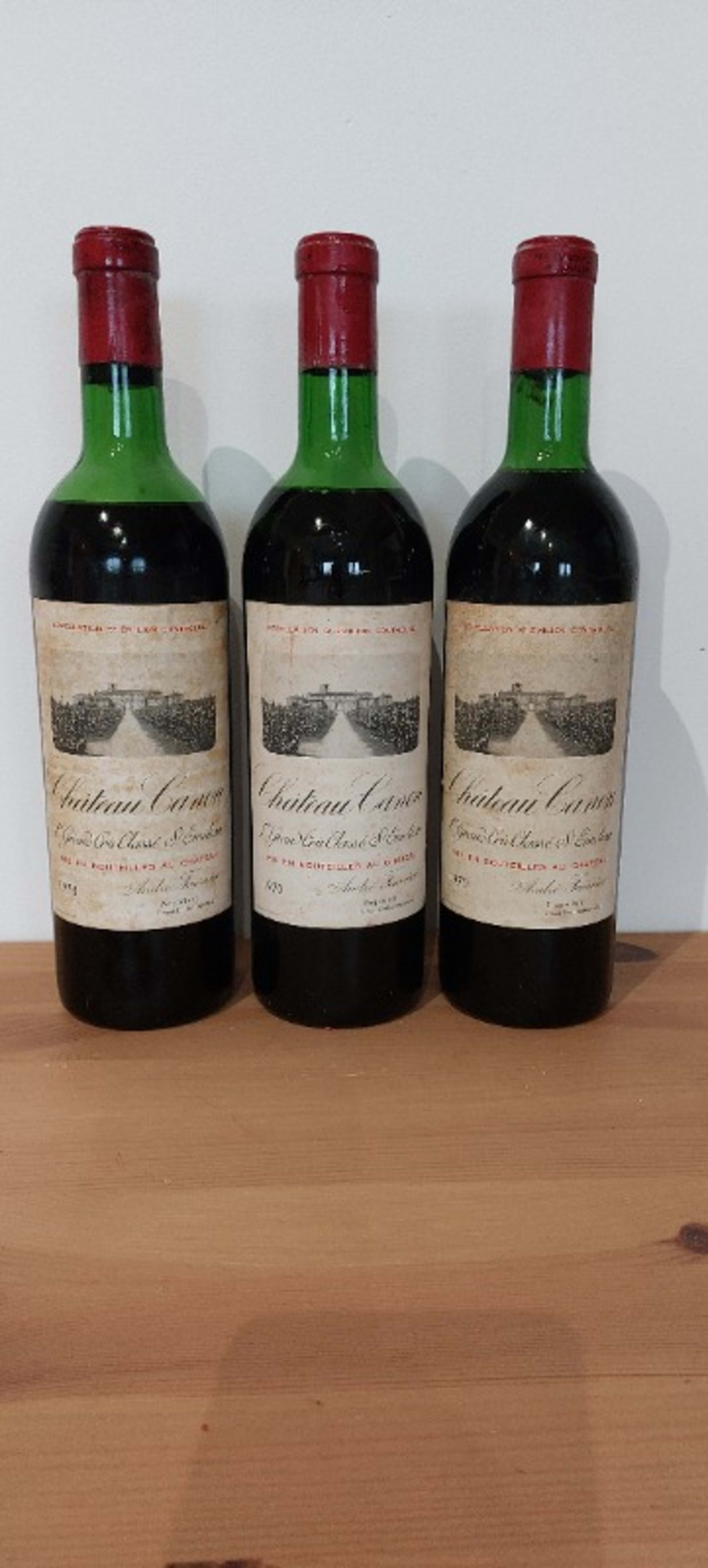 3 x Château Canon, Saint-Émilion Grand Cru, 1970