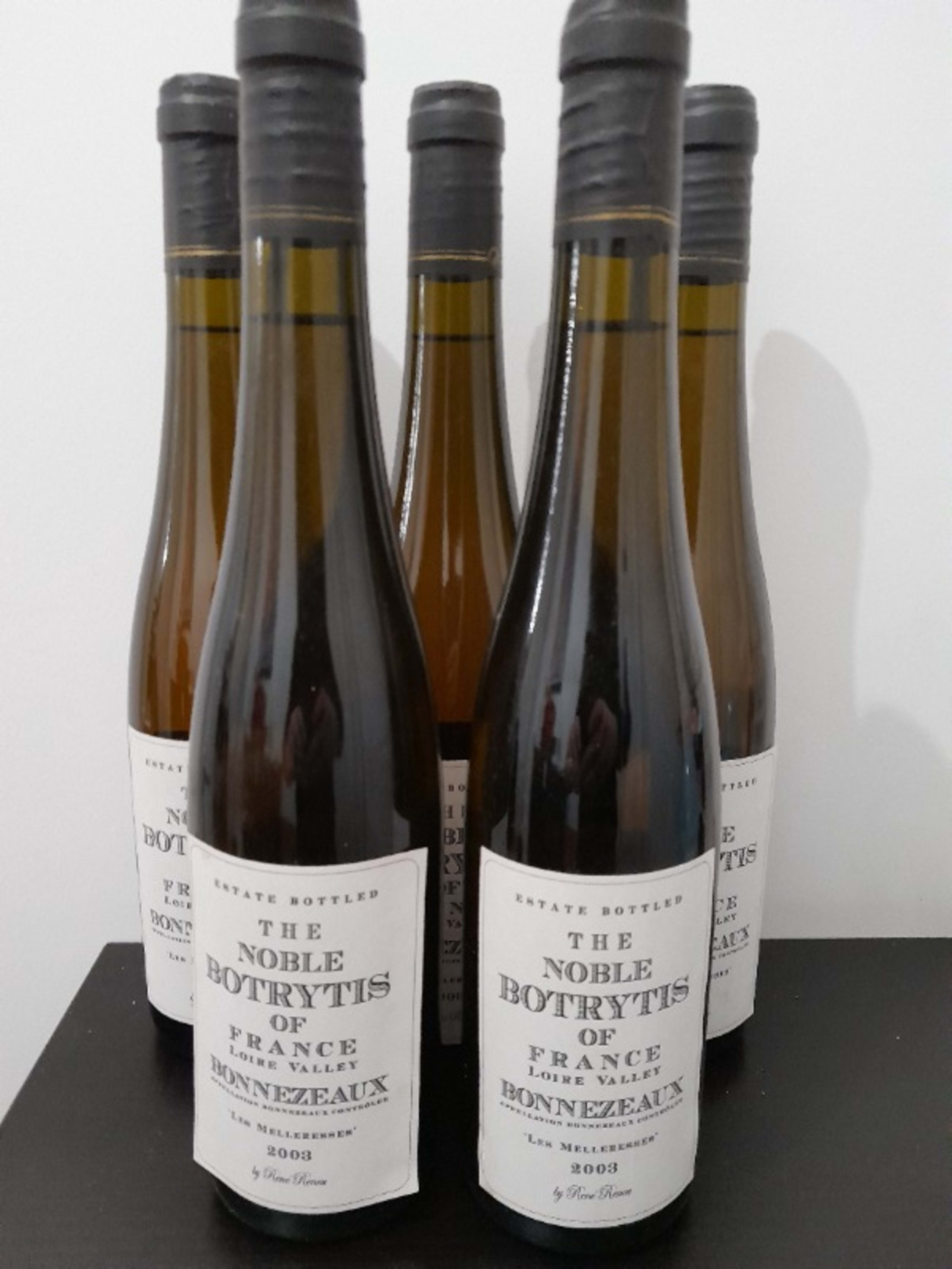 5 x The Noble Botrytis of France - Les melleresses, 50cl, Bonnezeaux, René Renou, 2003