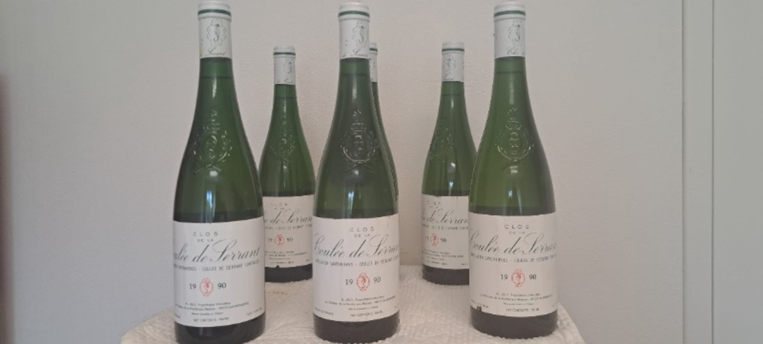6 x Clos de la Coulée de Serrant, Savennières, Nicolas Joly, 1990