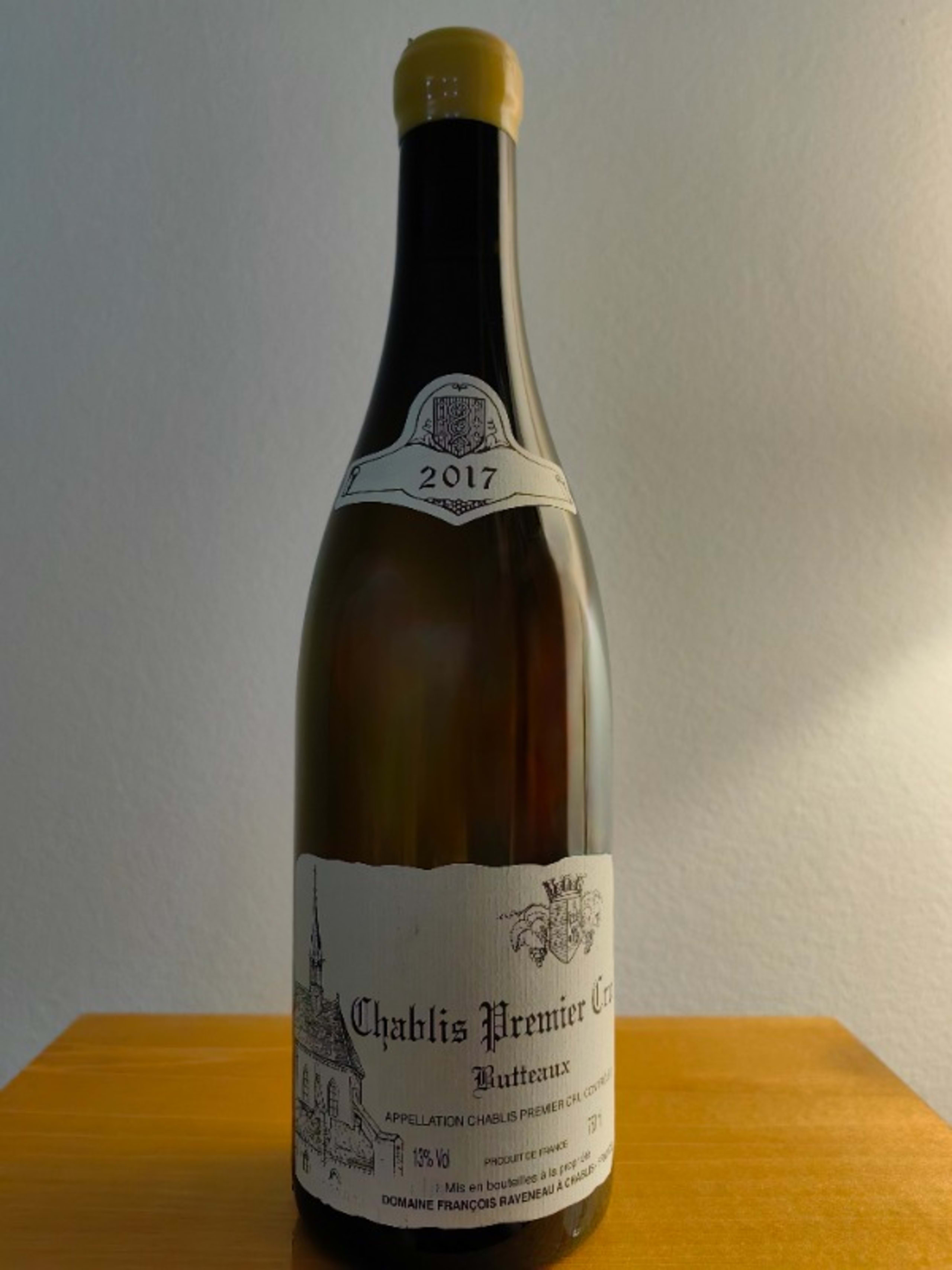 Chablis Premier Cru, Butteaux, domaine Francois Raveneau, 2017