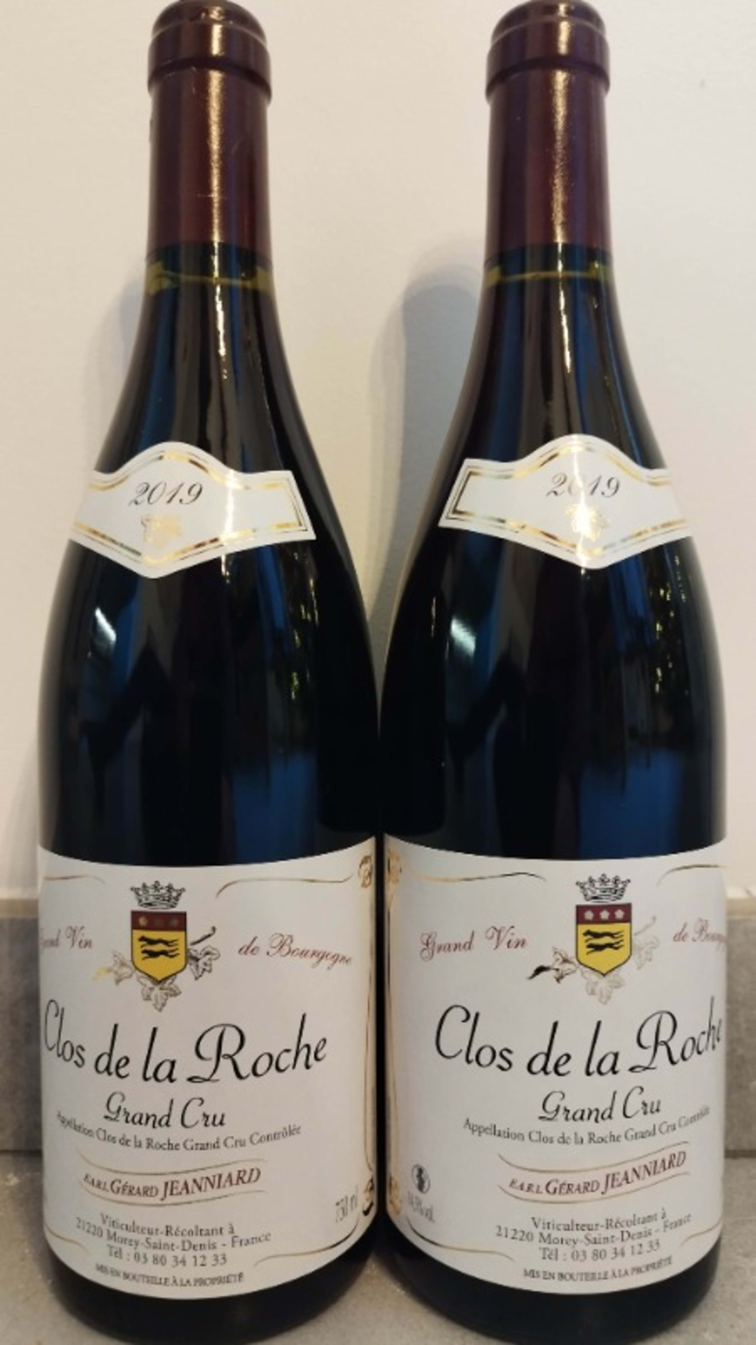 2 x Clos-de-la-Roche, Grand Cru, Gérard Jeanniard, 2019