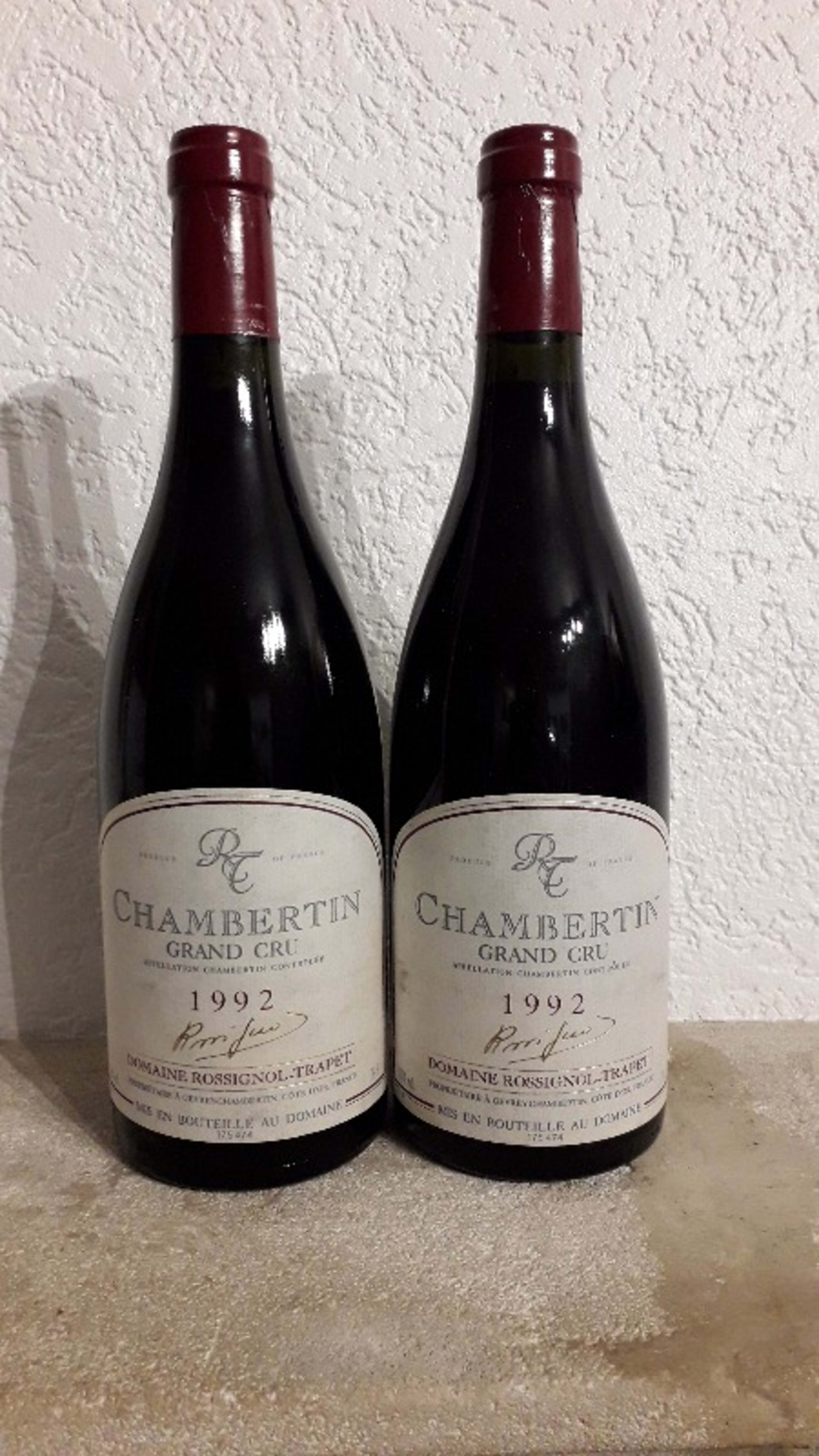 2 x Chambertin, Grand Cru, Rossignol - Trapet, 1992