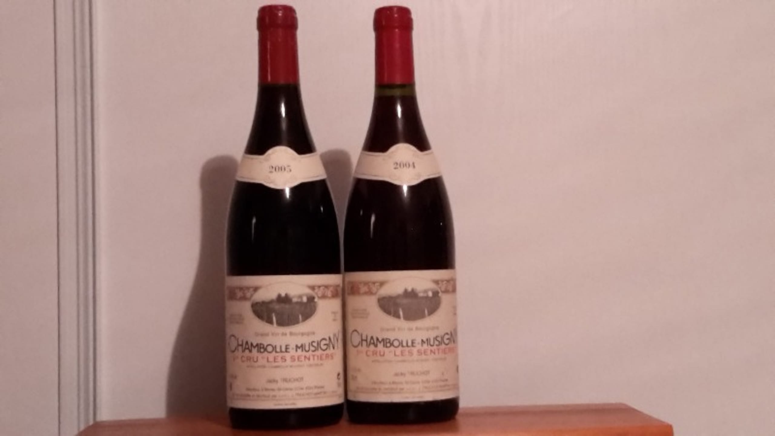 2 x Chambolle-Musigny, 1er cru Les Sentiers, Jacky Truchot, 2004/2005