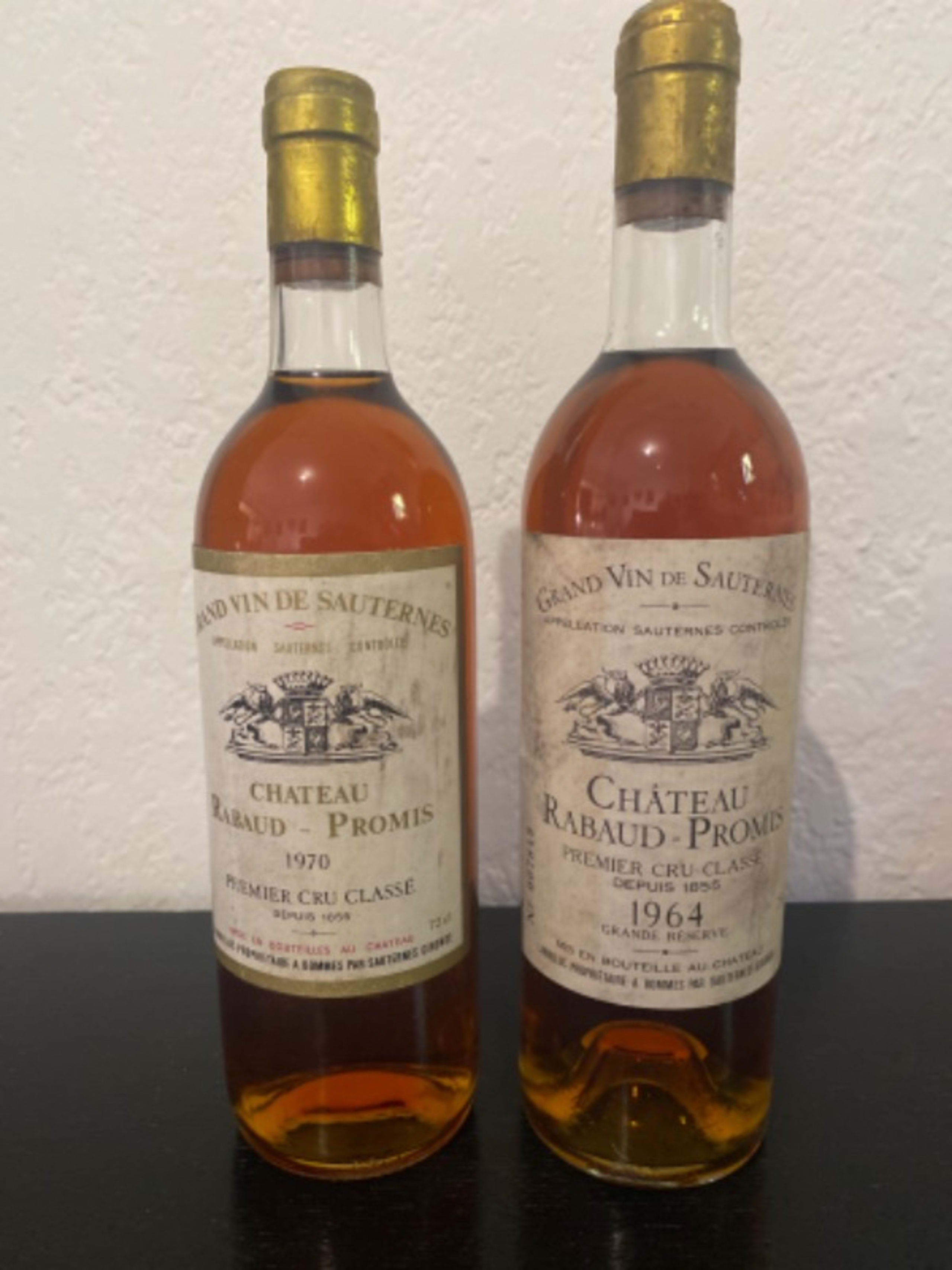 2 x Château Rabaud-Promis, Sauternes, 1964/1970