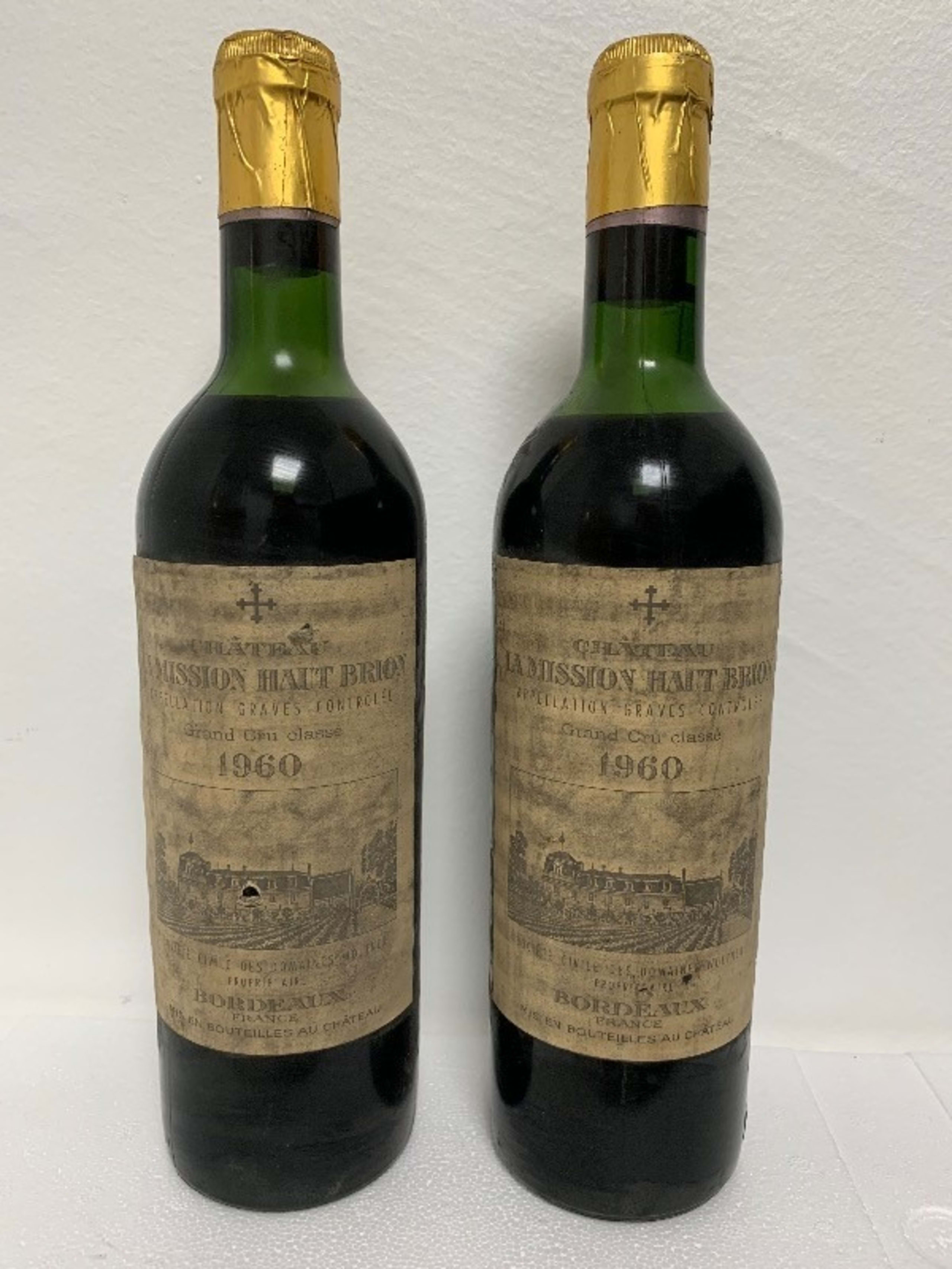 2 x Château Mission Haut Brion, Graves, 1960